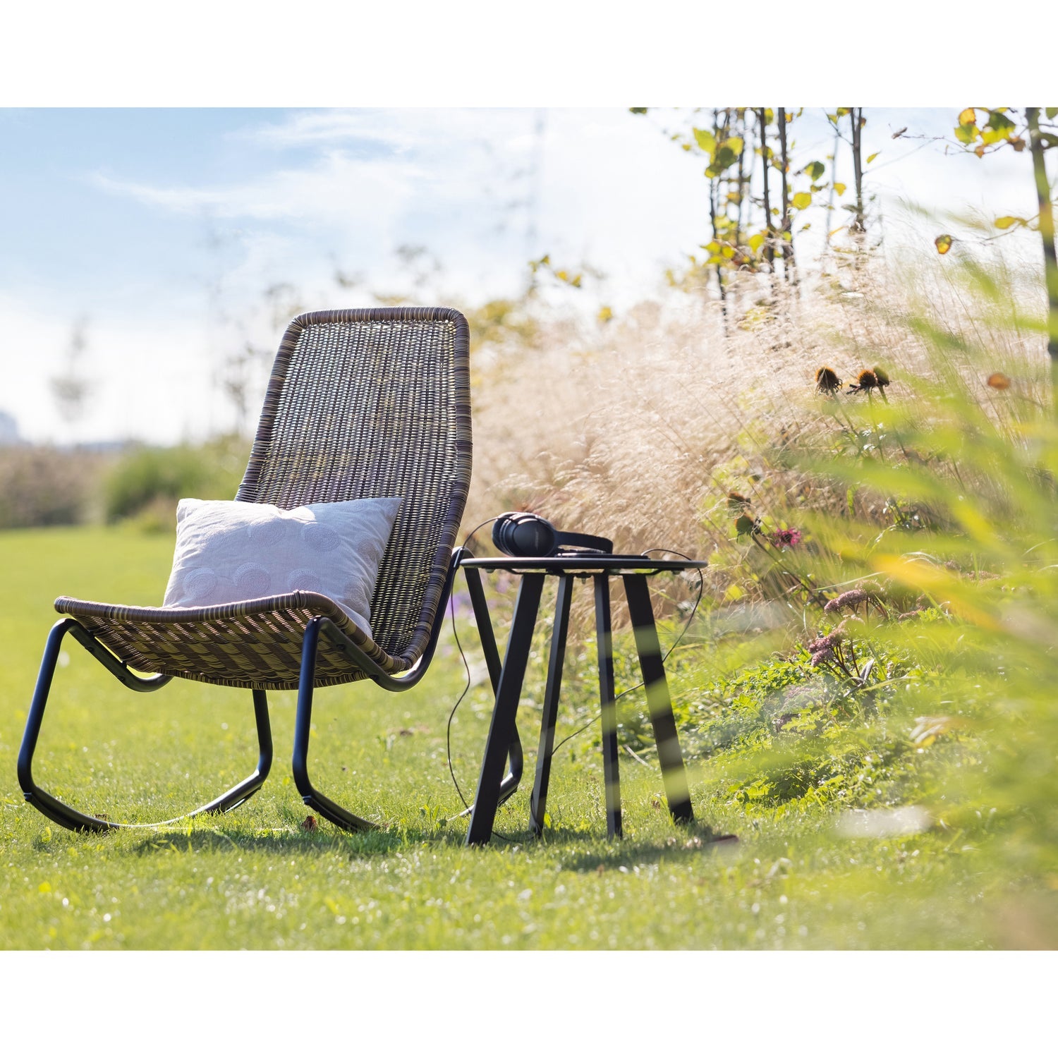Garden armchair TOM, natural colour