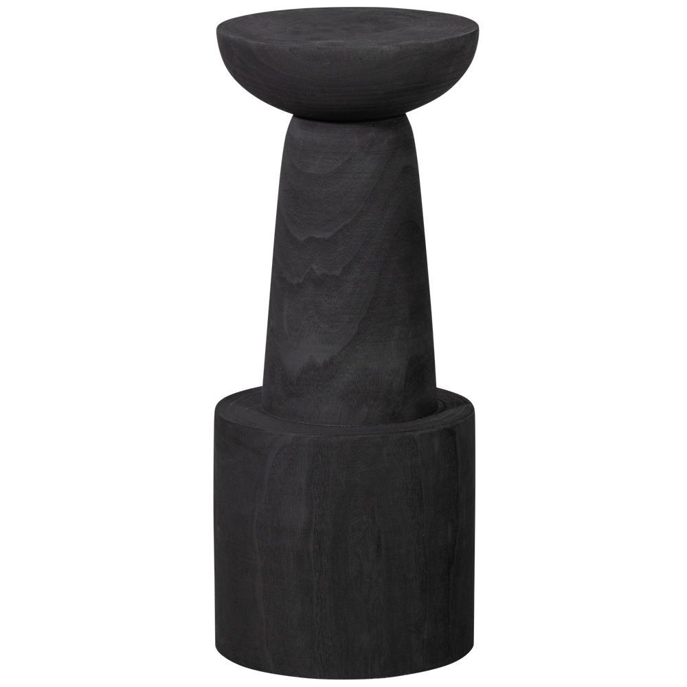 BINK BAR STOOL WOOD BLACK 76xO32CM