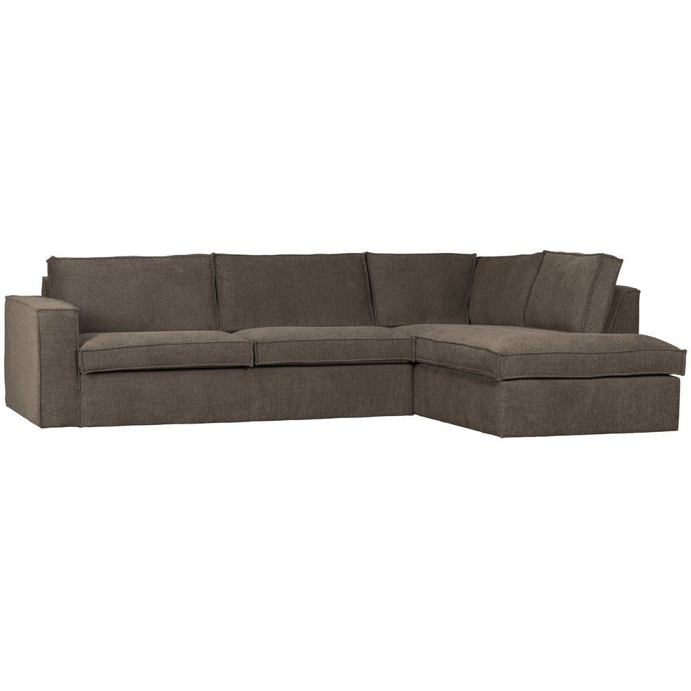 Kampinė sofa FREDDIE, dešinė, ruda