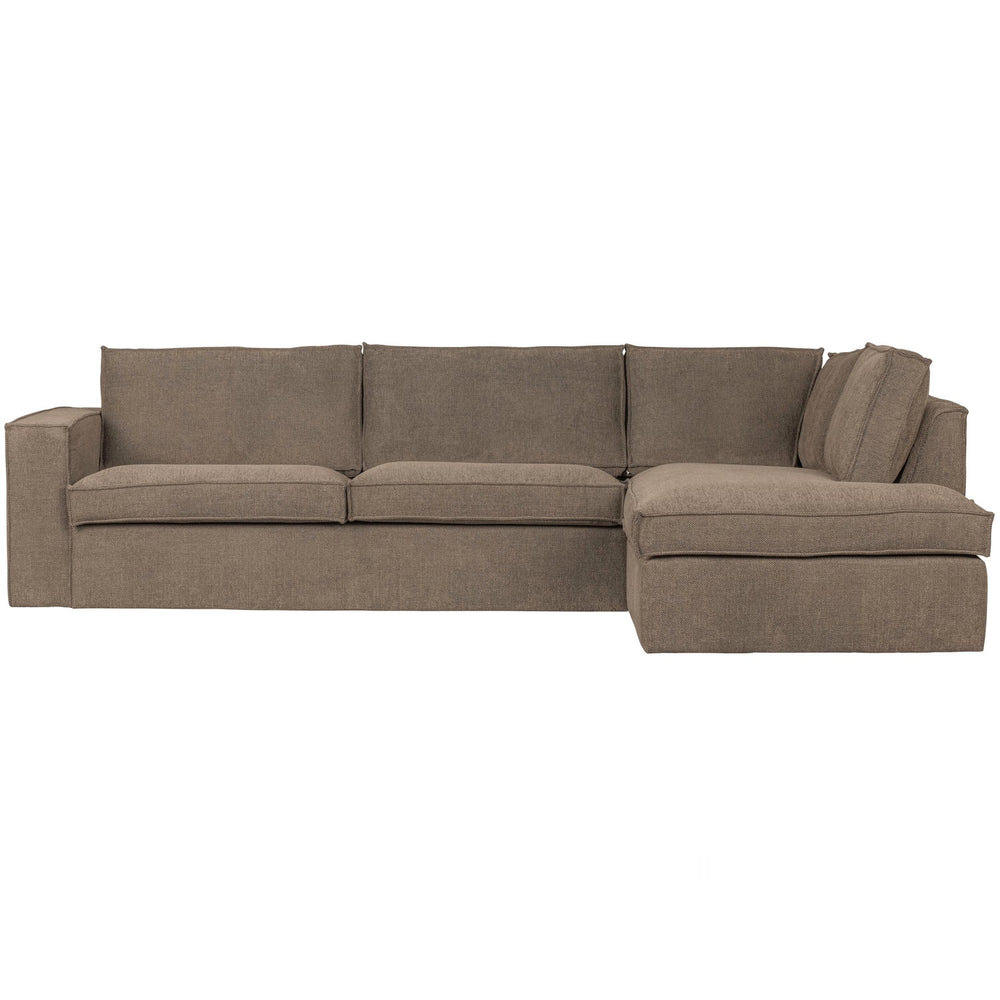 Kampinė sofa FREDDIE, raudona, kepenų