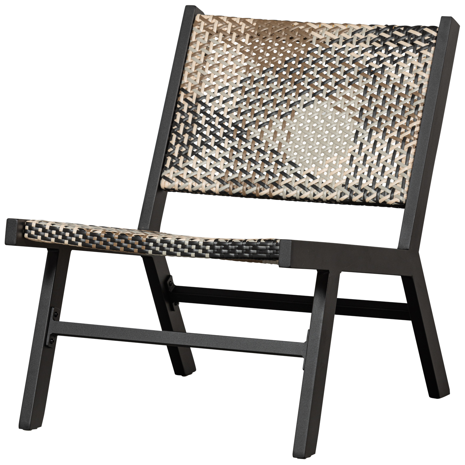 Fotelis POM, aliuminis margaspalvis