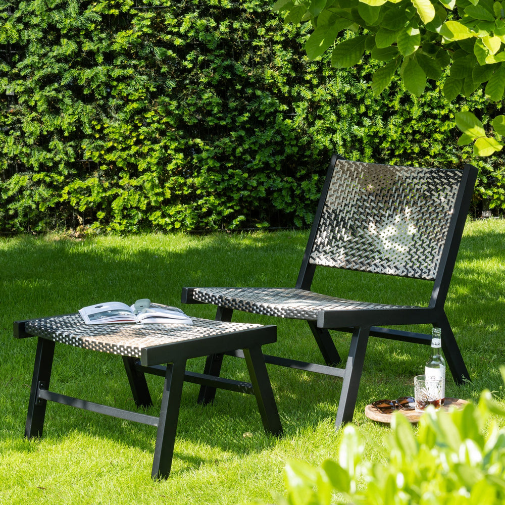 POM GARDEN HOCKER ALUMINIUM MULTICOLOUR