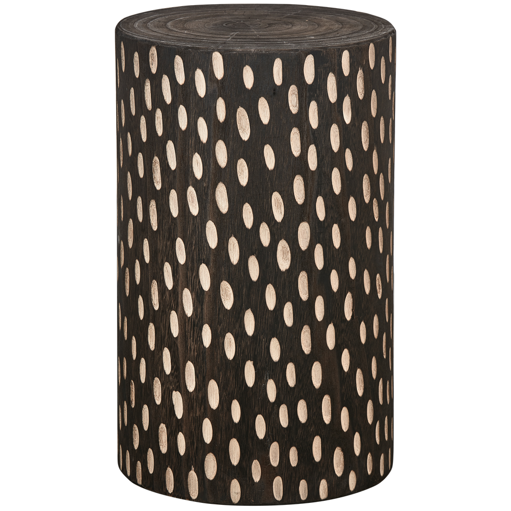 PERRY stool, dark brown wood