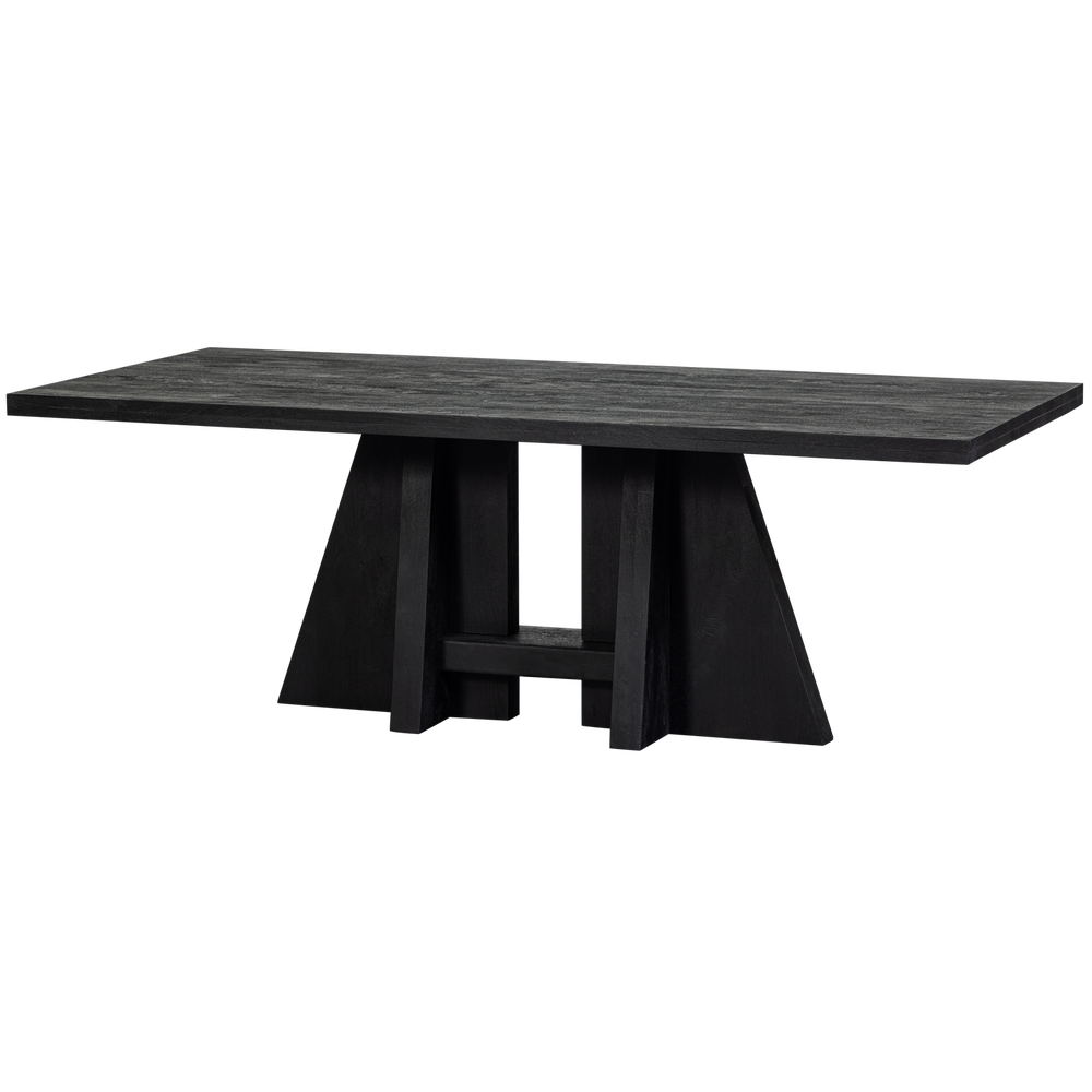 Stalas KEAN, juoda mango 220x100