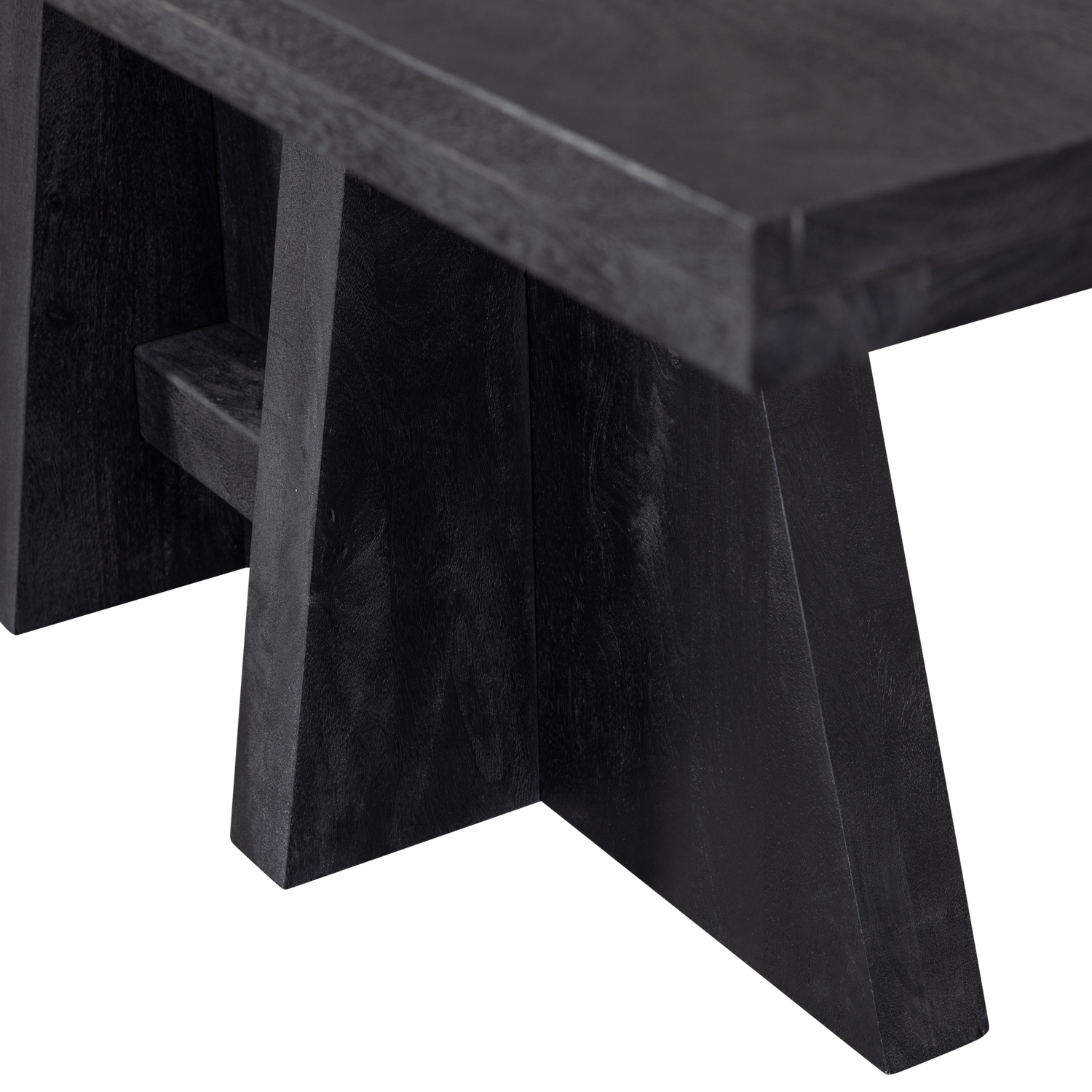 Stalas KEAN, juoda mango 220x100