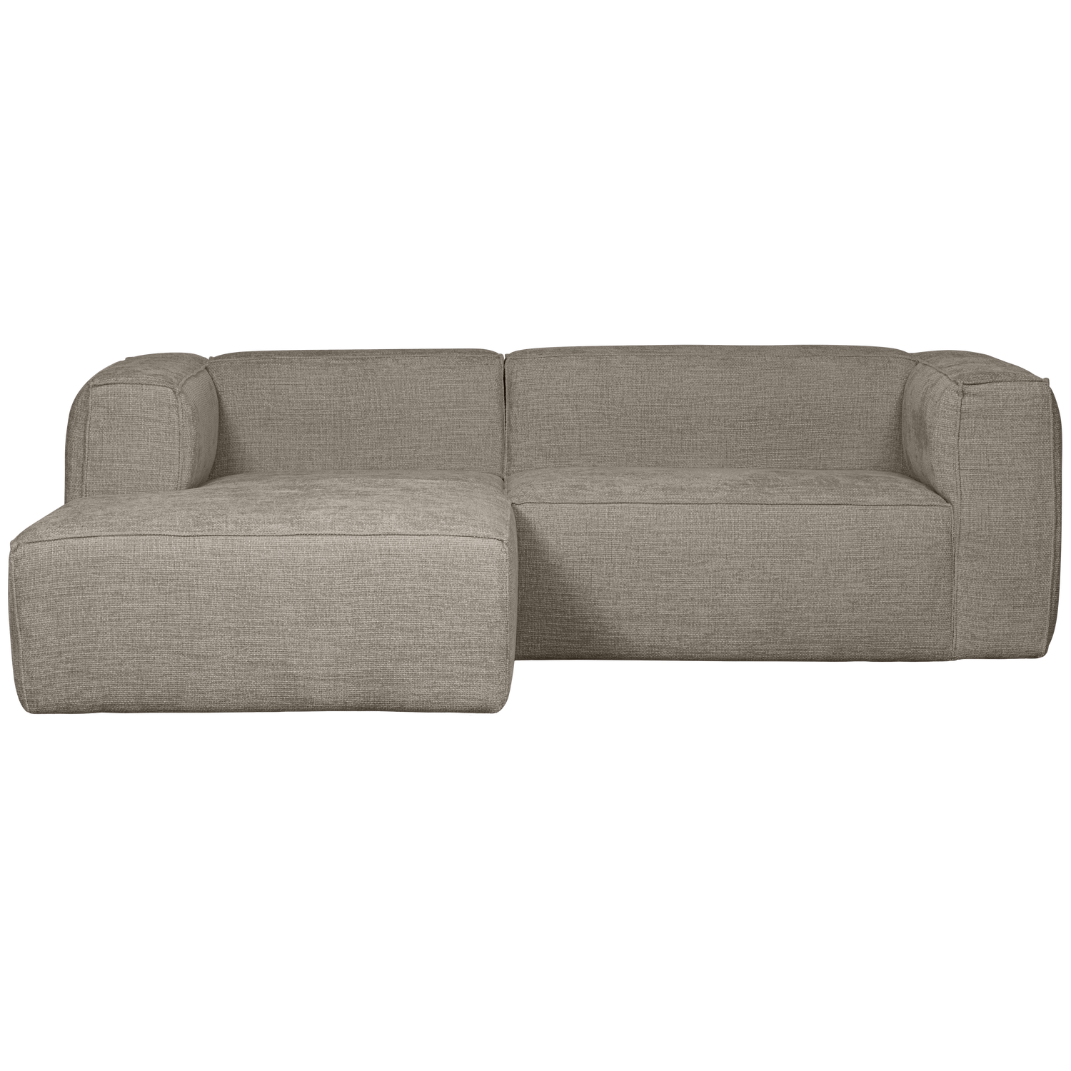 Kampinė sofa BEAN, kairė pusė, Melange Travertin audinys