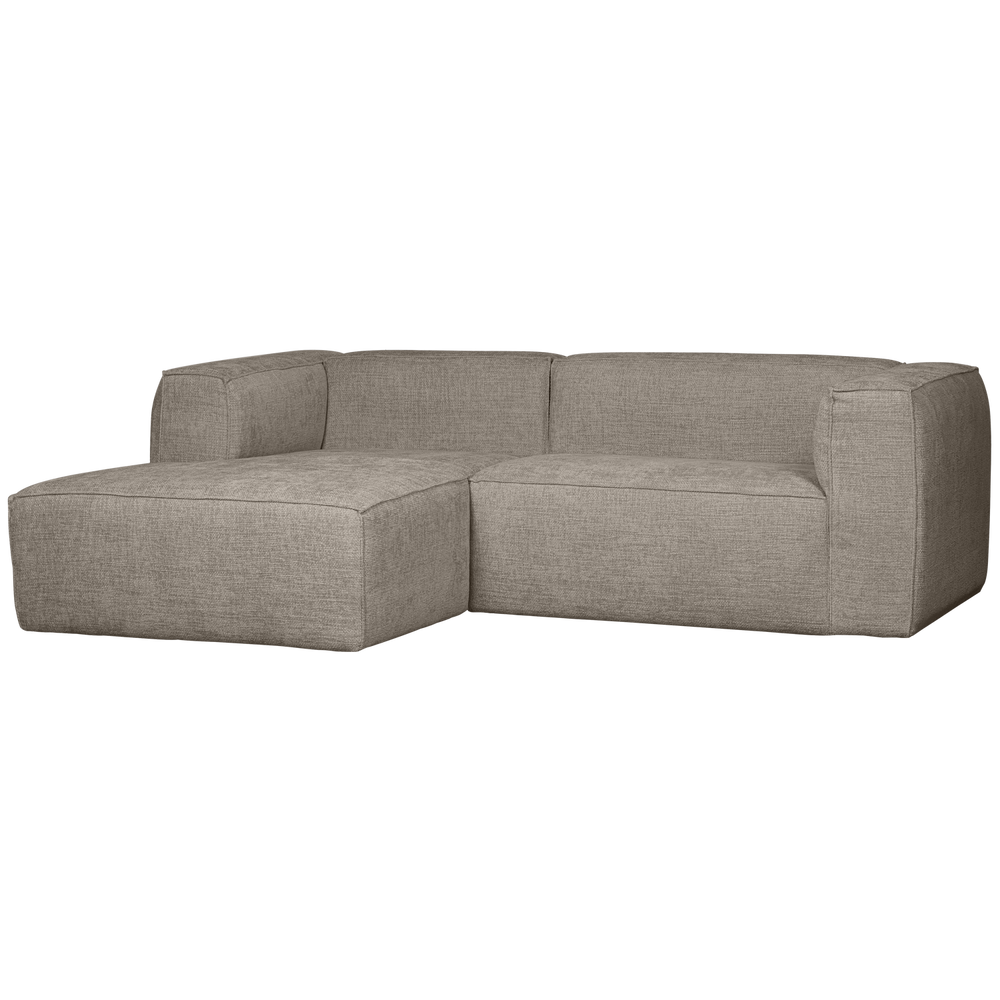 Kampinė sofa BEAN, kairė pusė, Melange Travertin audinys