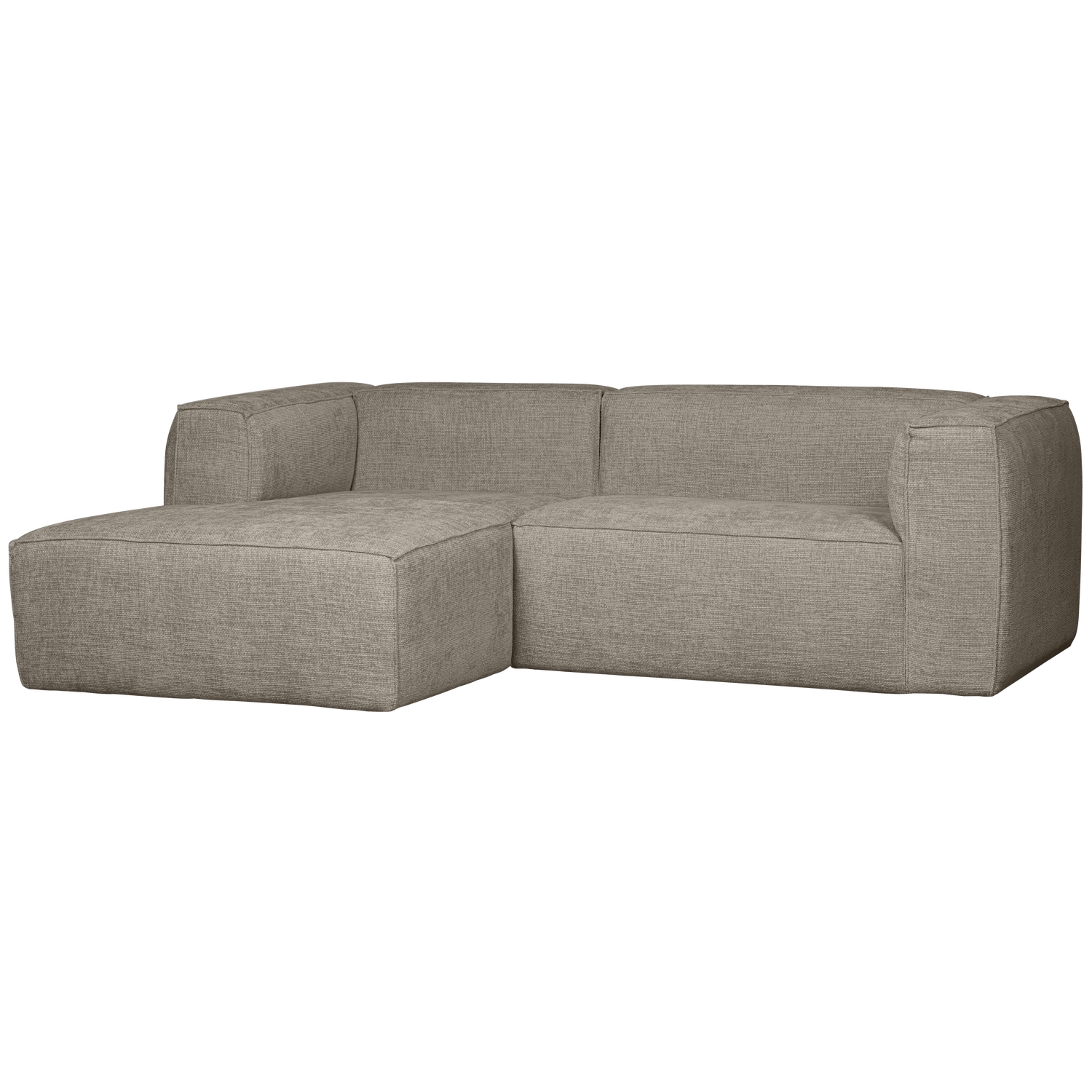 Kampinė sofa BEAN, kairė pusė, Melange Travertin audinys