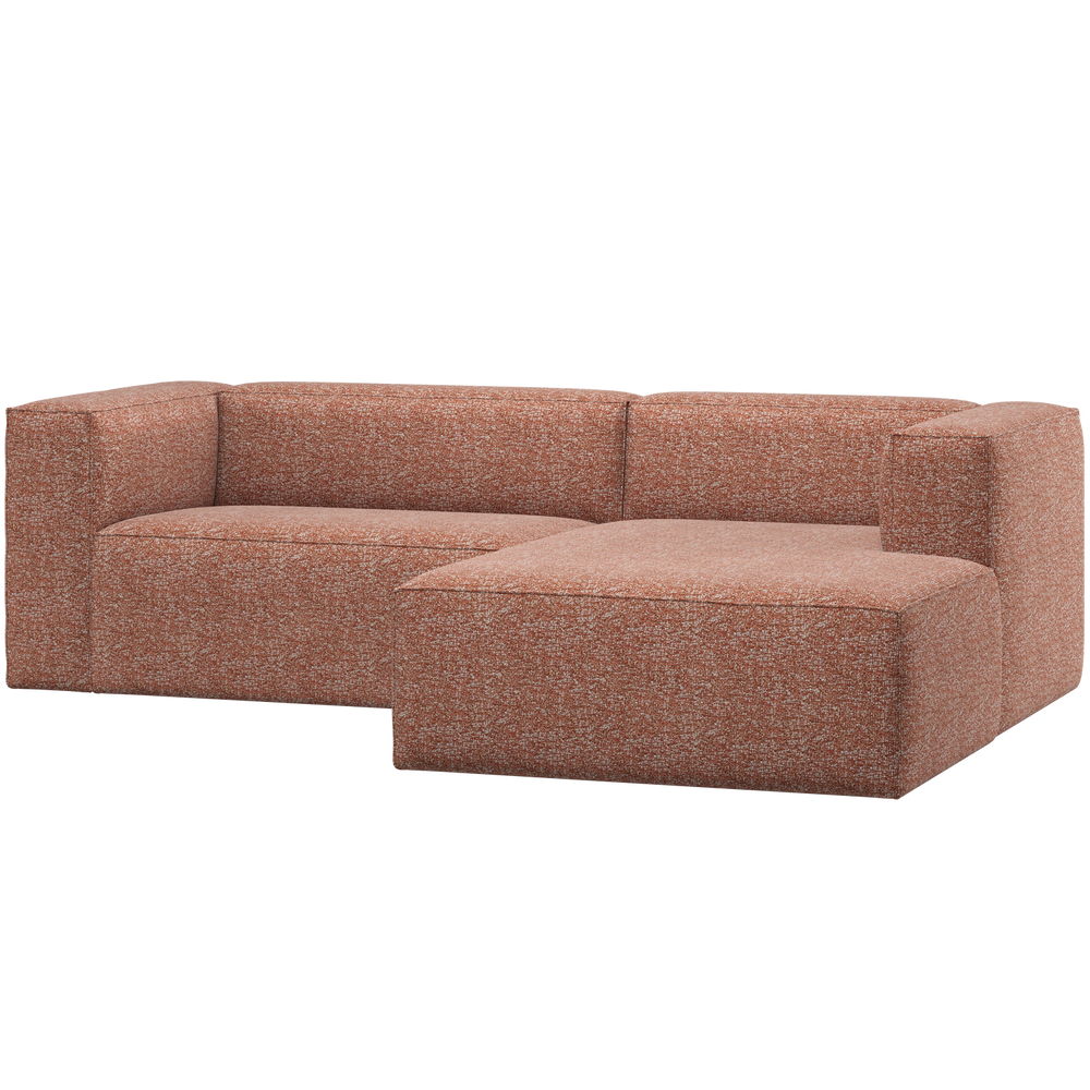 Sofa BEAN, šezlongas dešinysis melanžas terra