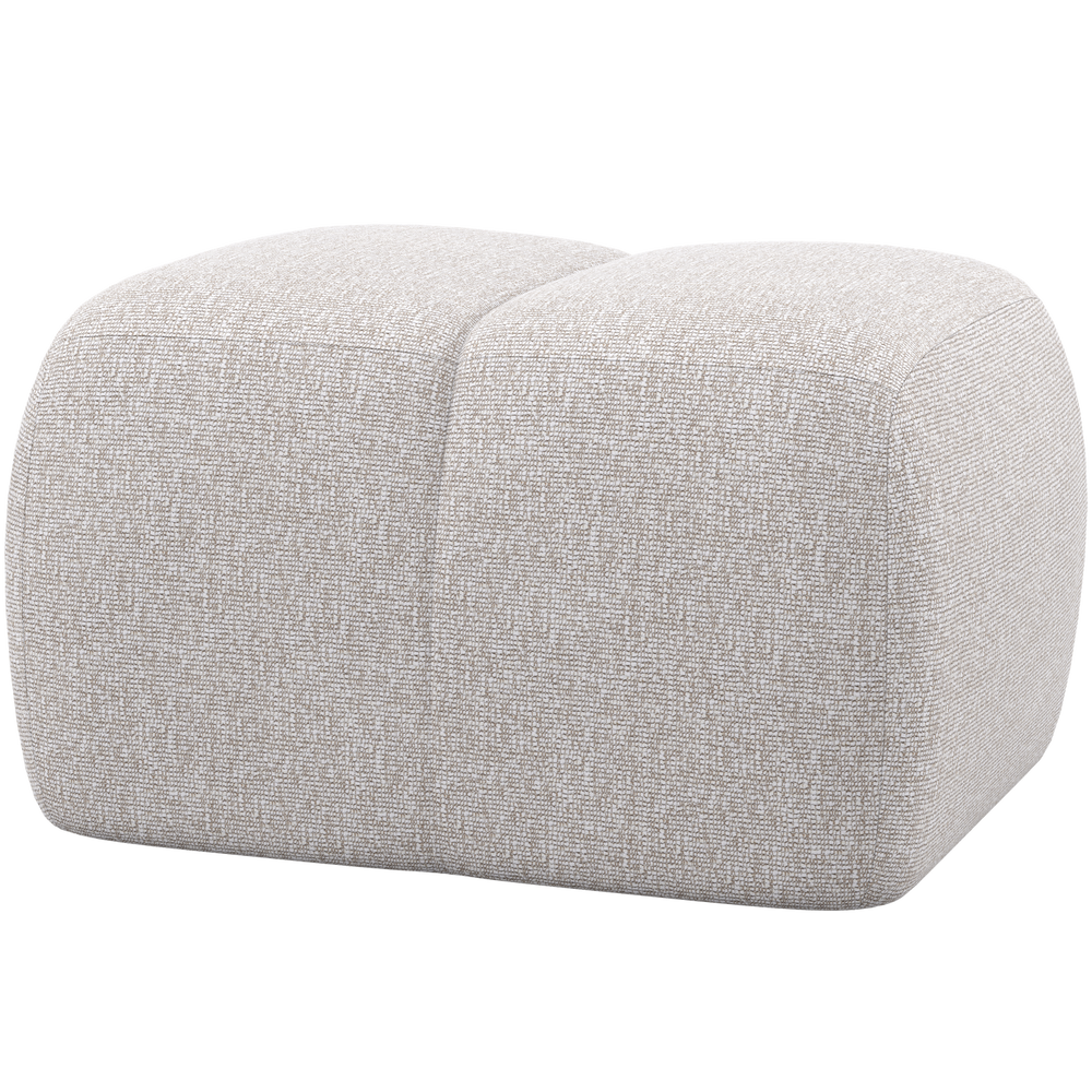 Pufas MOJO, bouclé ecru melanžas