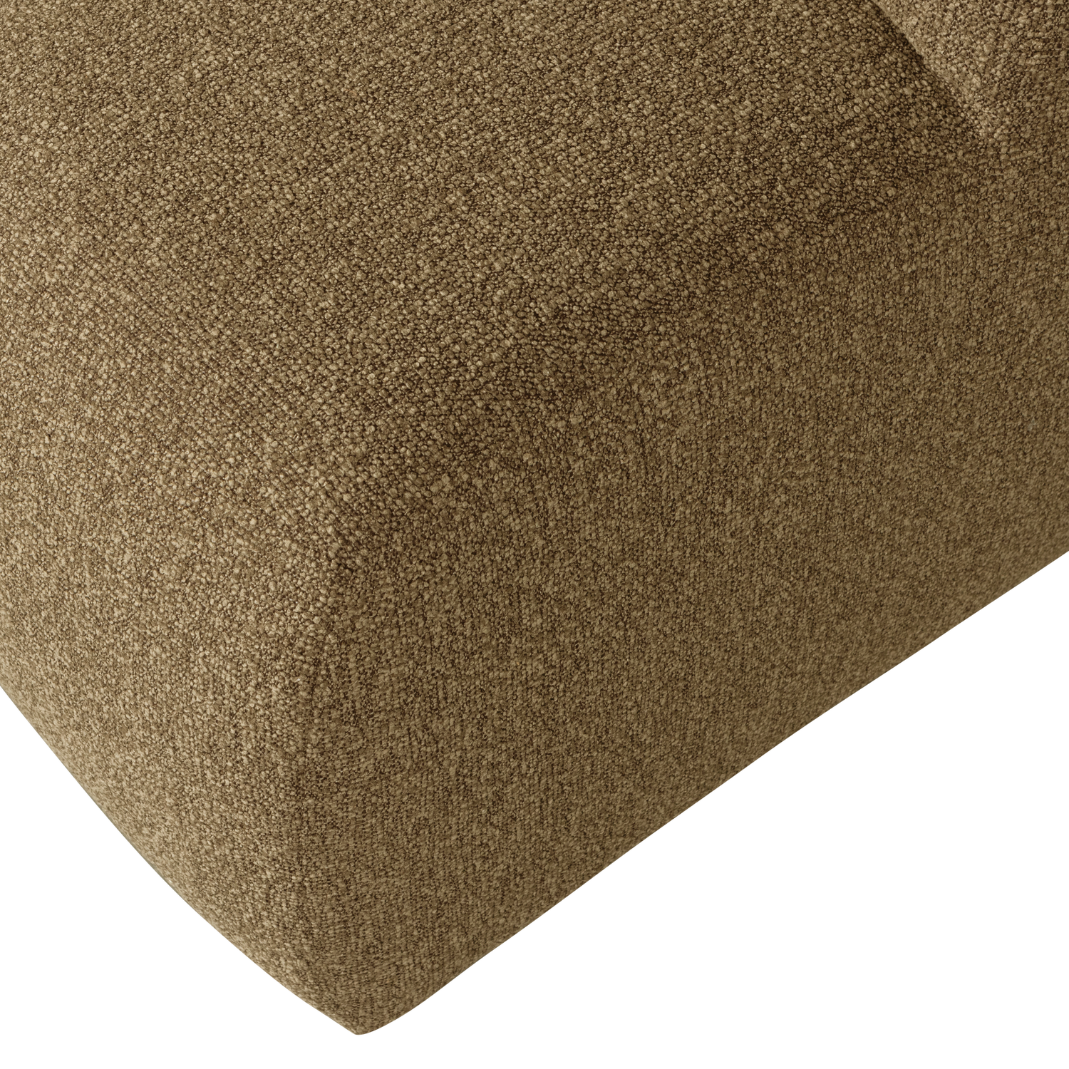 Mojo pouf, bouclé, yellowish brown