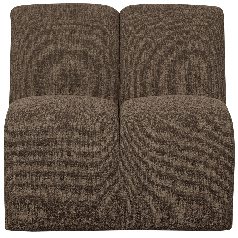 MOJO 1-seater sofa, bouclé, brown