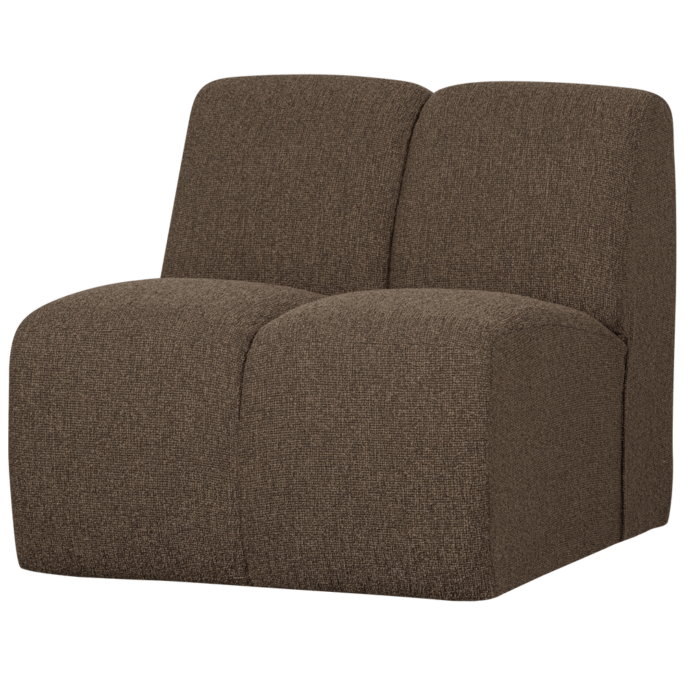 MOJO 1-seater sofa, bouclé, brown