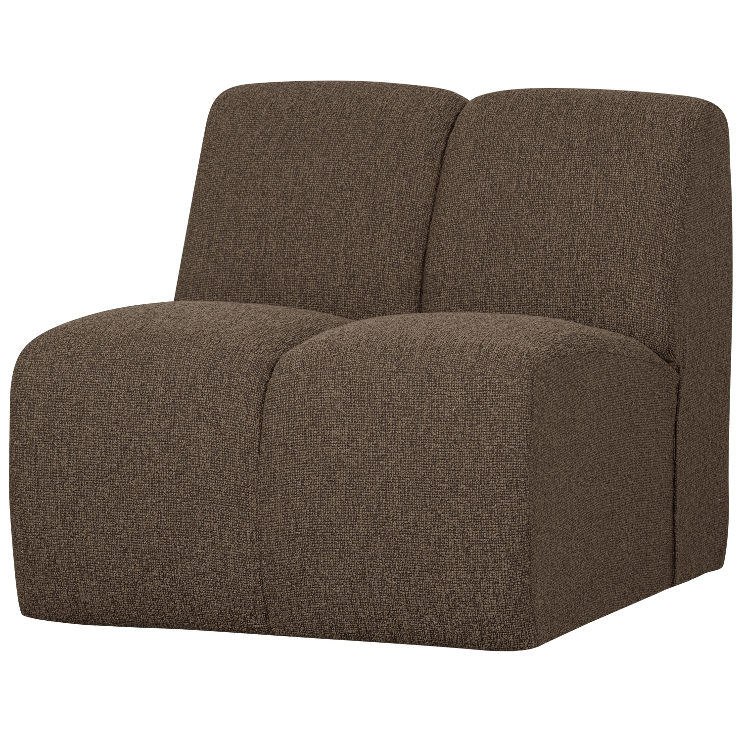 MOJO 1-seater sofa, bouclé, brown