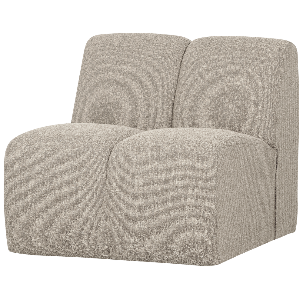 1-seater sofa MOJO, bouclé, light beige