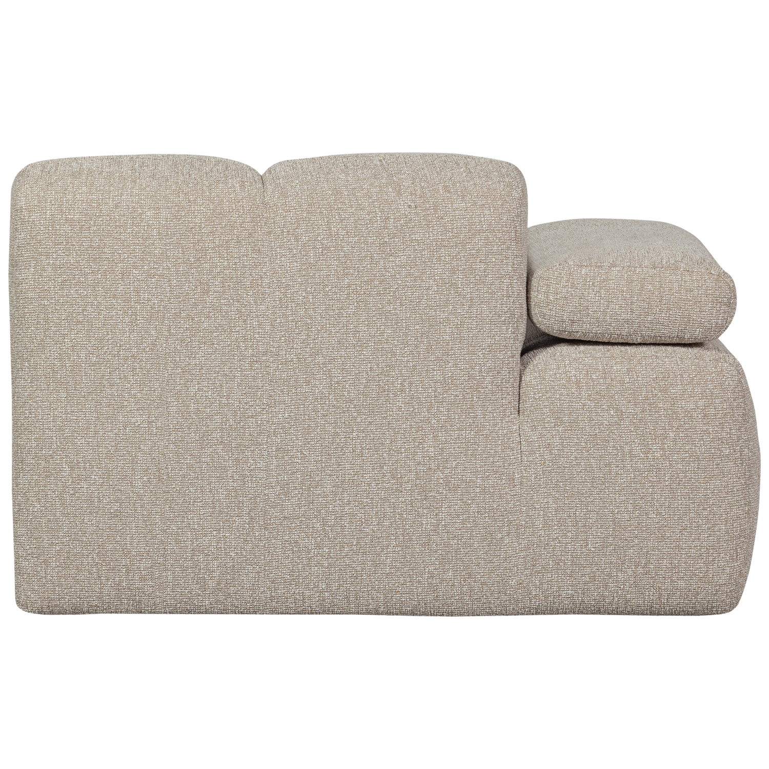 1-vietės Elementas Su Porankiu MOJO, kairėje, Buklė audinys, Beige Melange