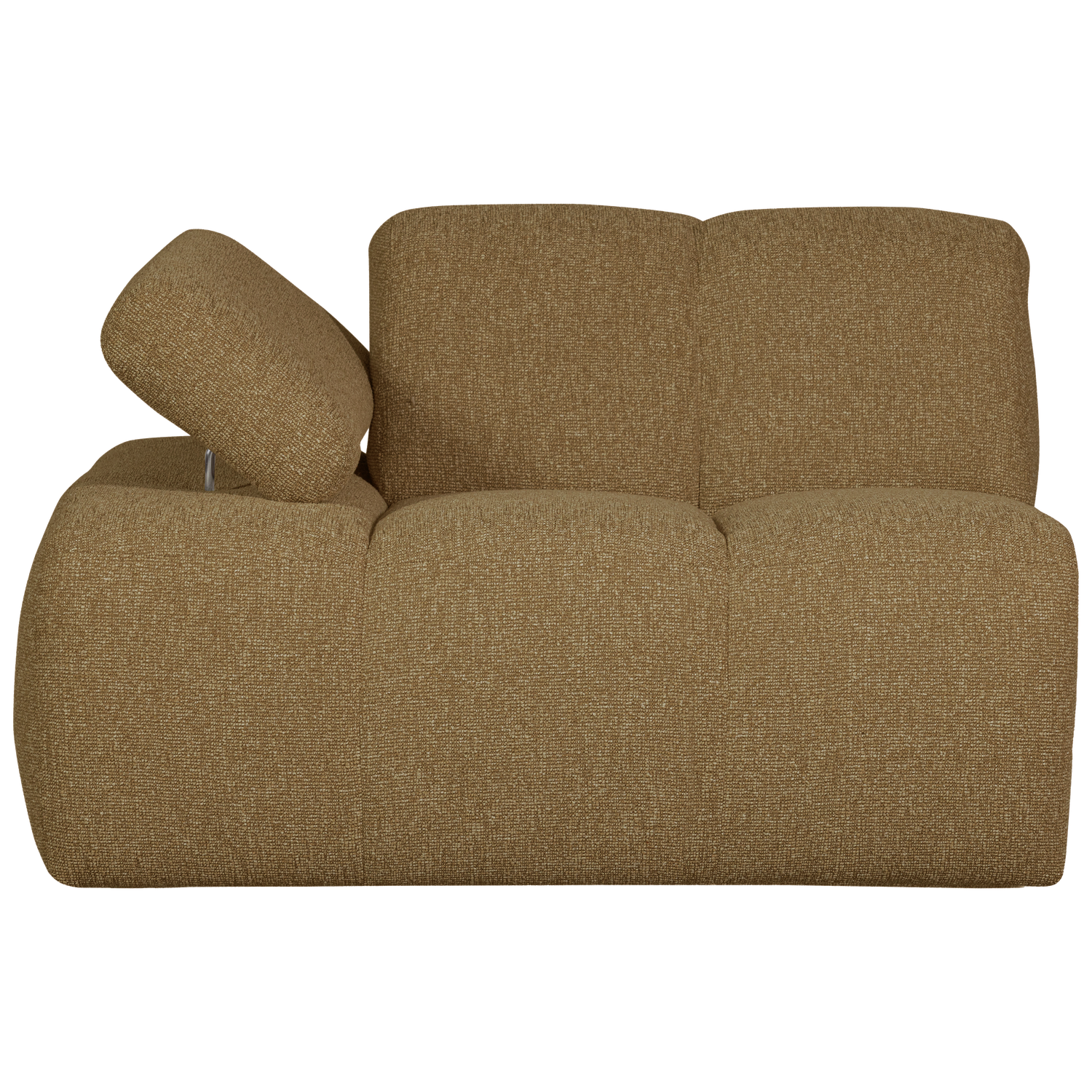 1-vietė Su Porankiu, kairėje, Mojo, bouclé audinys Yellow/Brown Melange