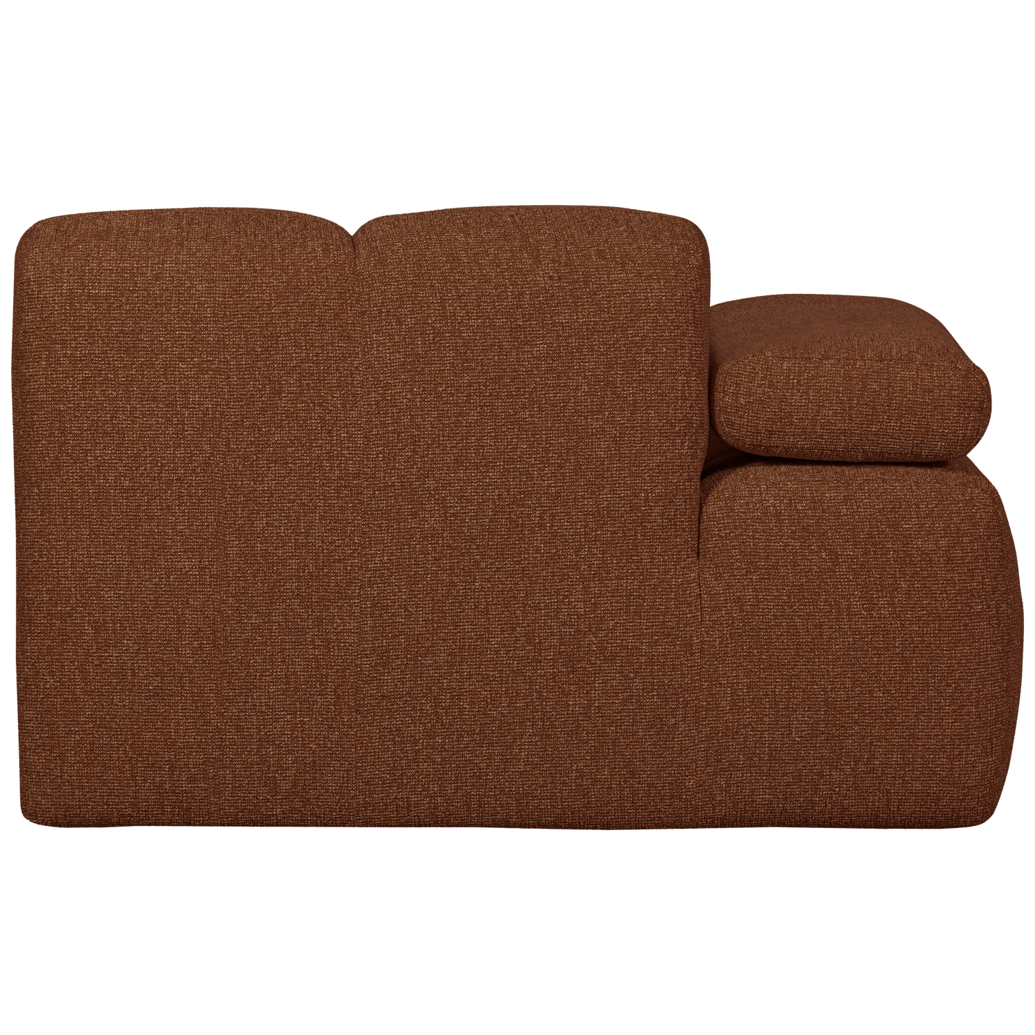 1-vietė Su Porankiu, kairėje, Mojo, bouclé audinys Rust Brown Melange