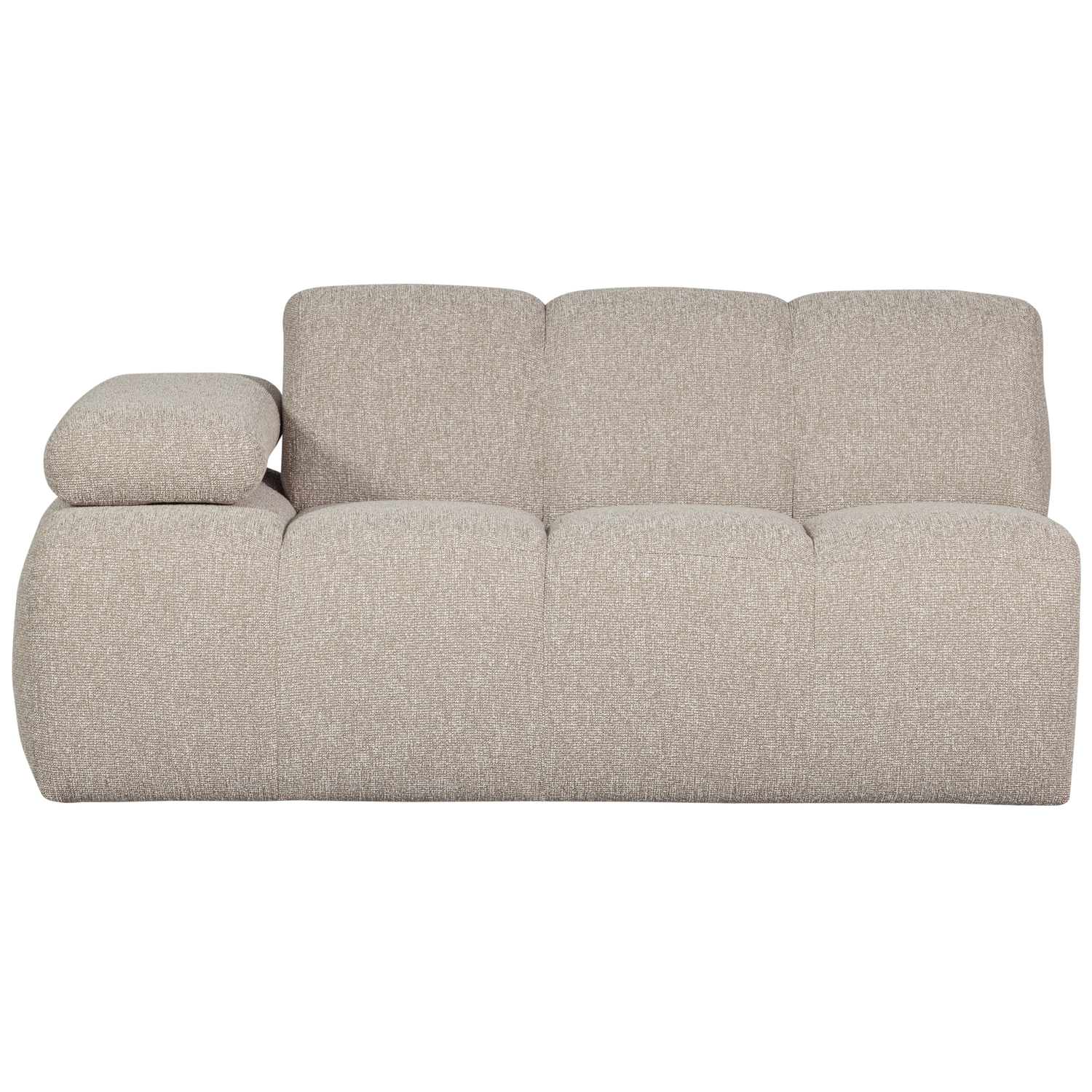 1,5 vietos modulis MOJO kairė, bouclé, beige spalvos