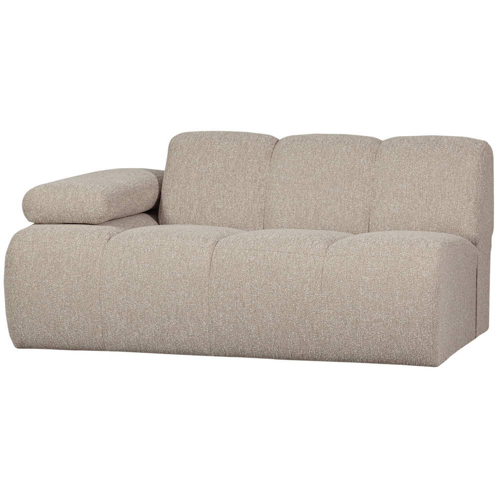 1,5 vietos modulis MOJO kairė, bouclé, beige spalvos