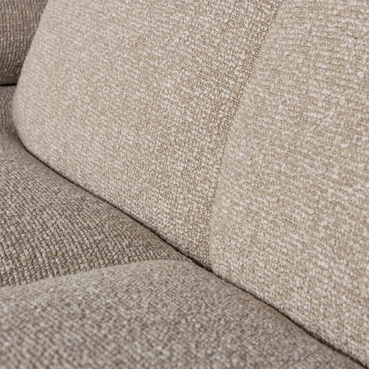 Kampinė sofa MOJO I, dešinė, bouclé, beige spalvos