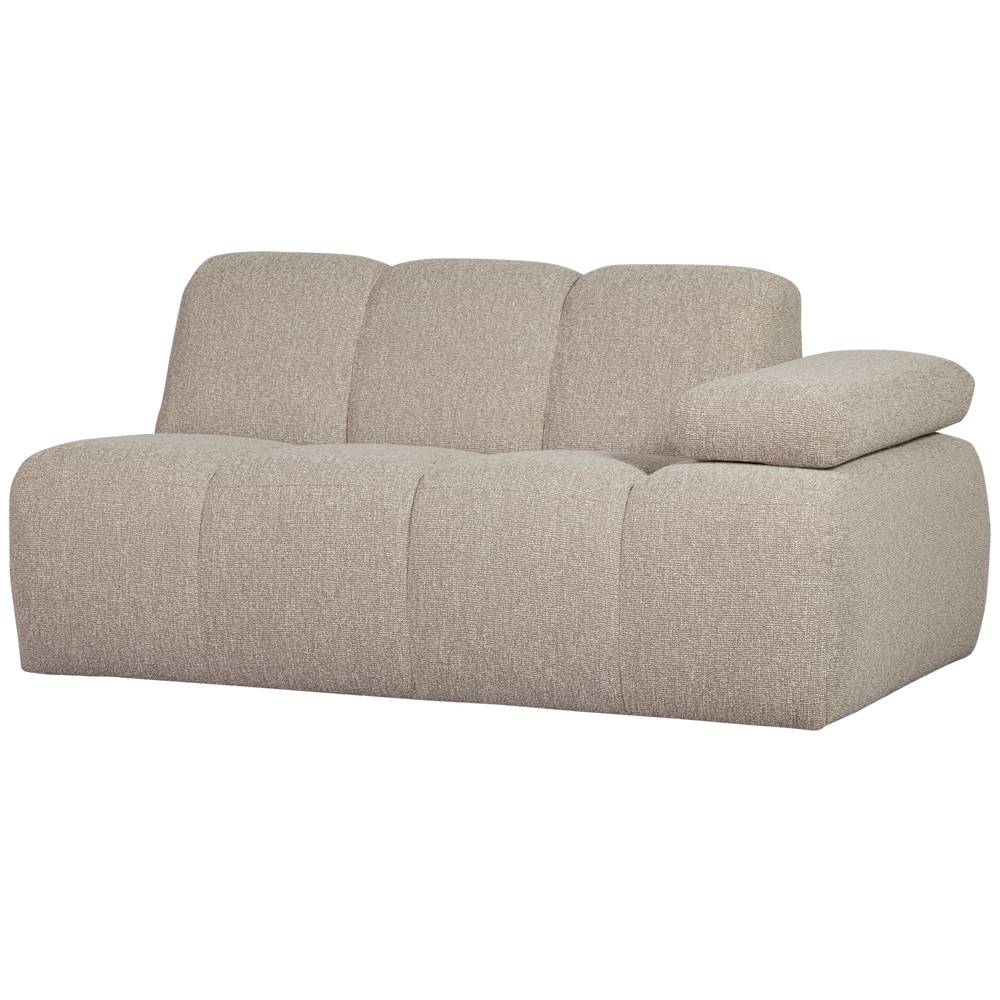 1,5 vietos modulis MOJO, dešinė, bouclé, beige spalvos