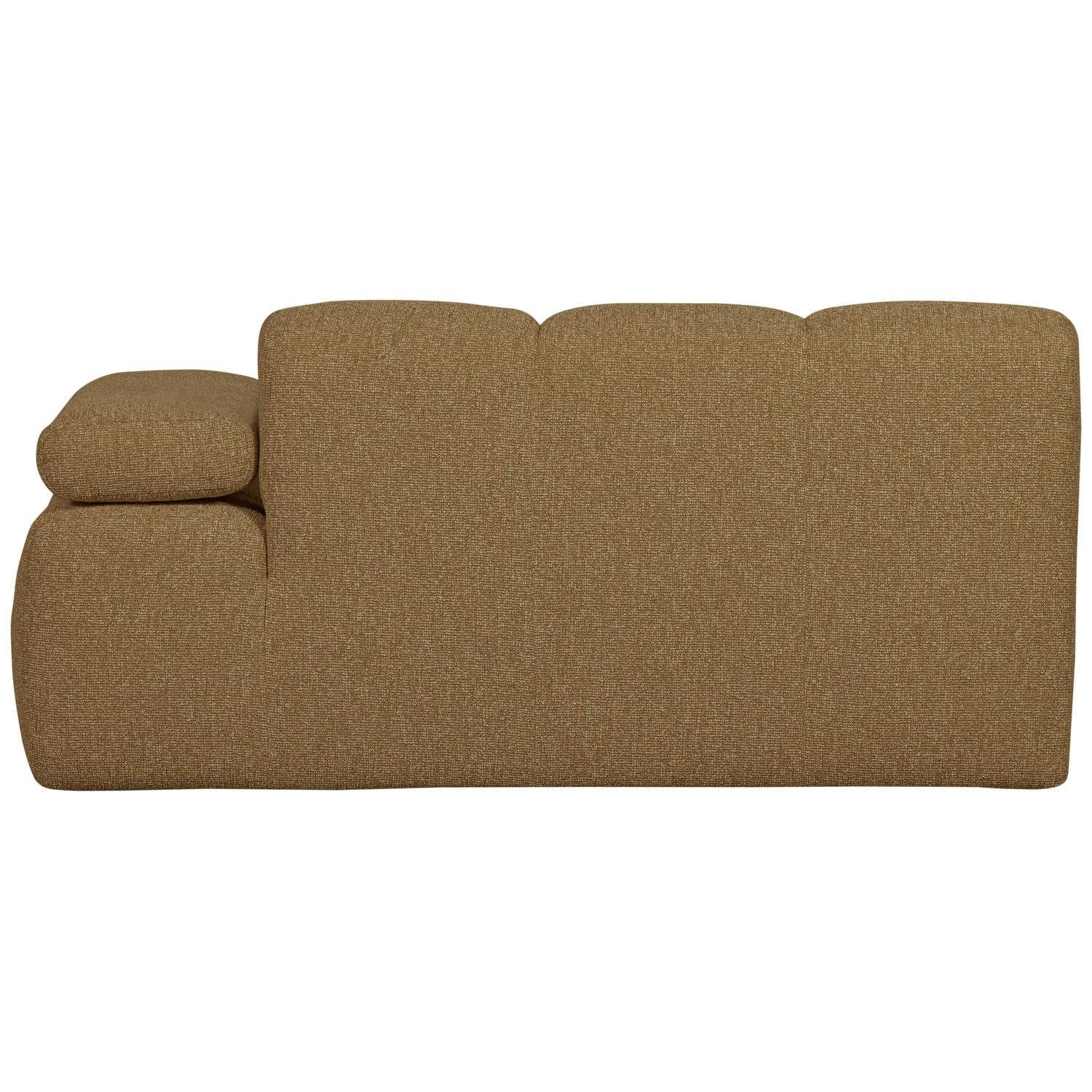 1, 5 vietos sėdynės elementas su porankiu dešinėje, Mojo, bouclé Yellow/Brown Melange