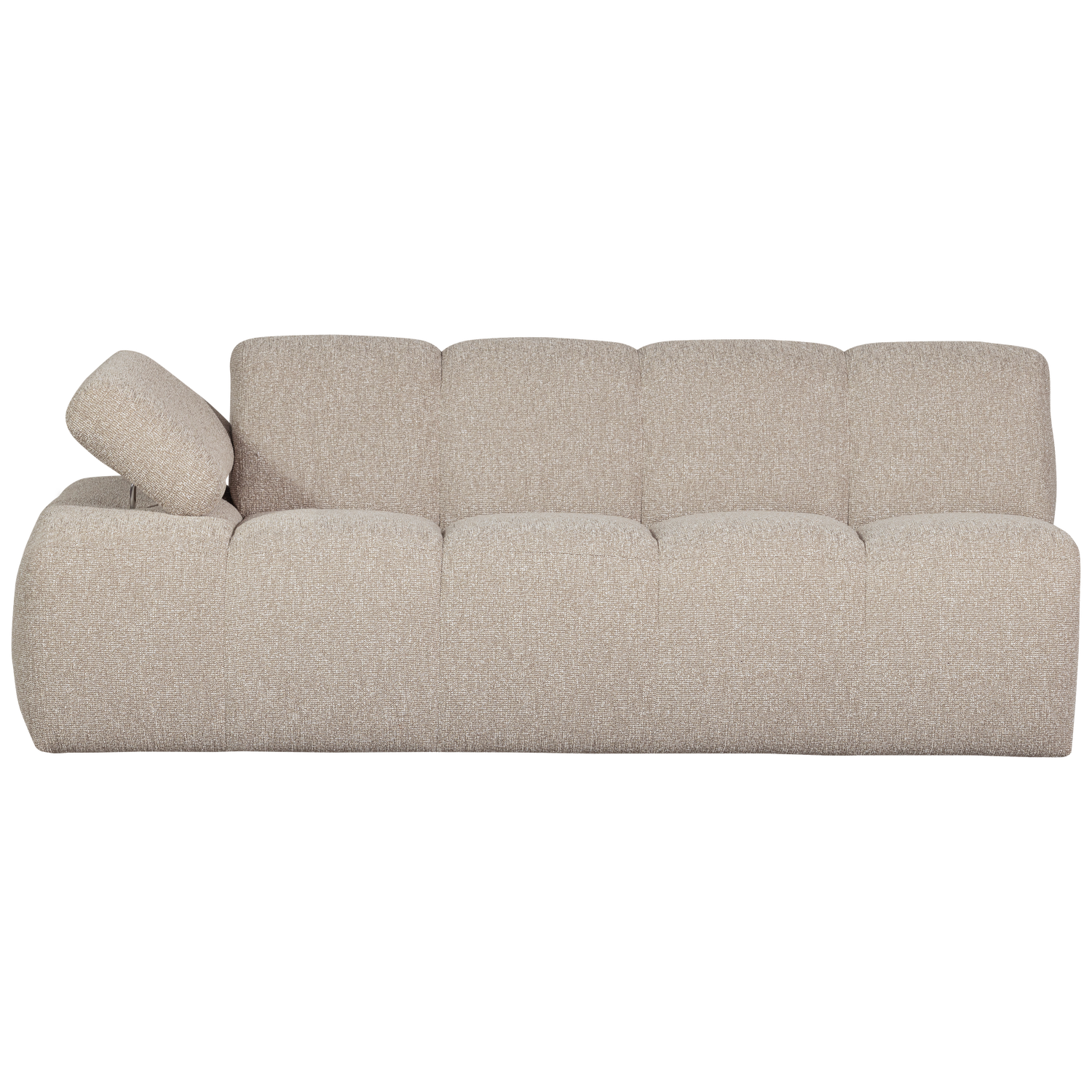 Dvivietis modulis MOJO kairė, bouclé, beige spalvos