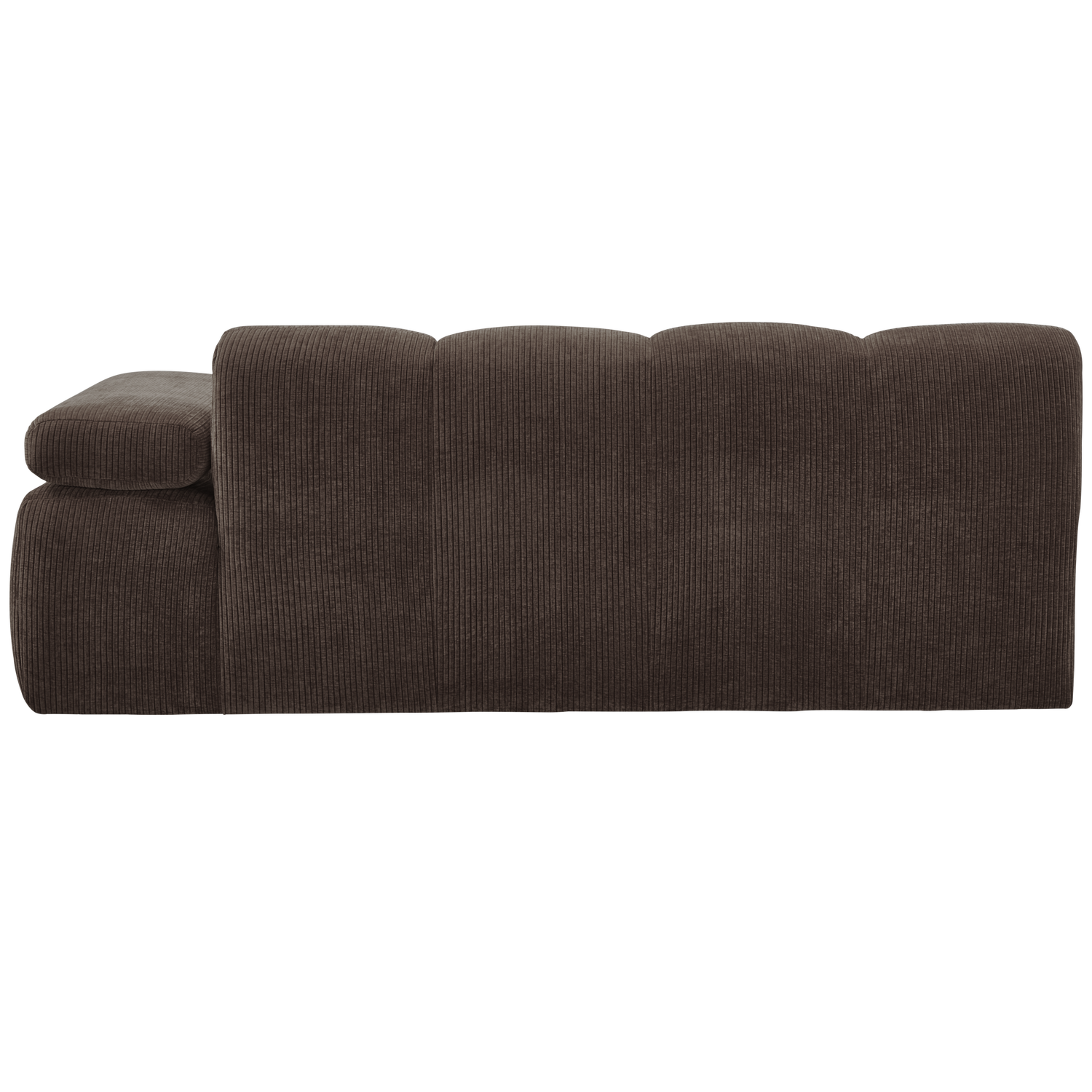 2-vietės Elementas Su Porankiu MOJO, dešinėje, Rib Fabric, Ruda