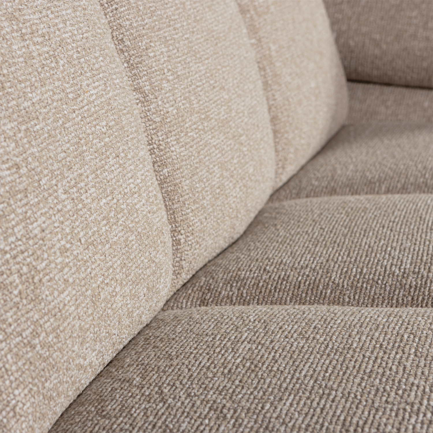 2-vietės elementas MOJO su porankiu dešinėje, bouclé, Beige Melange