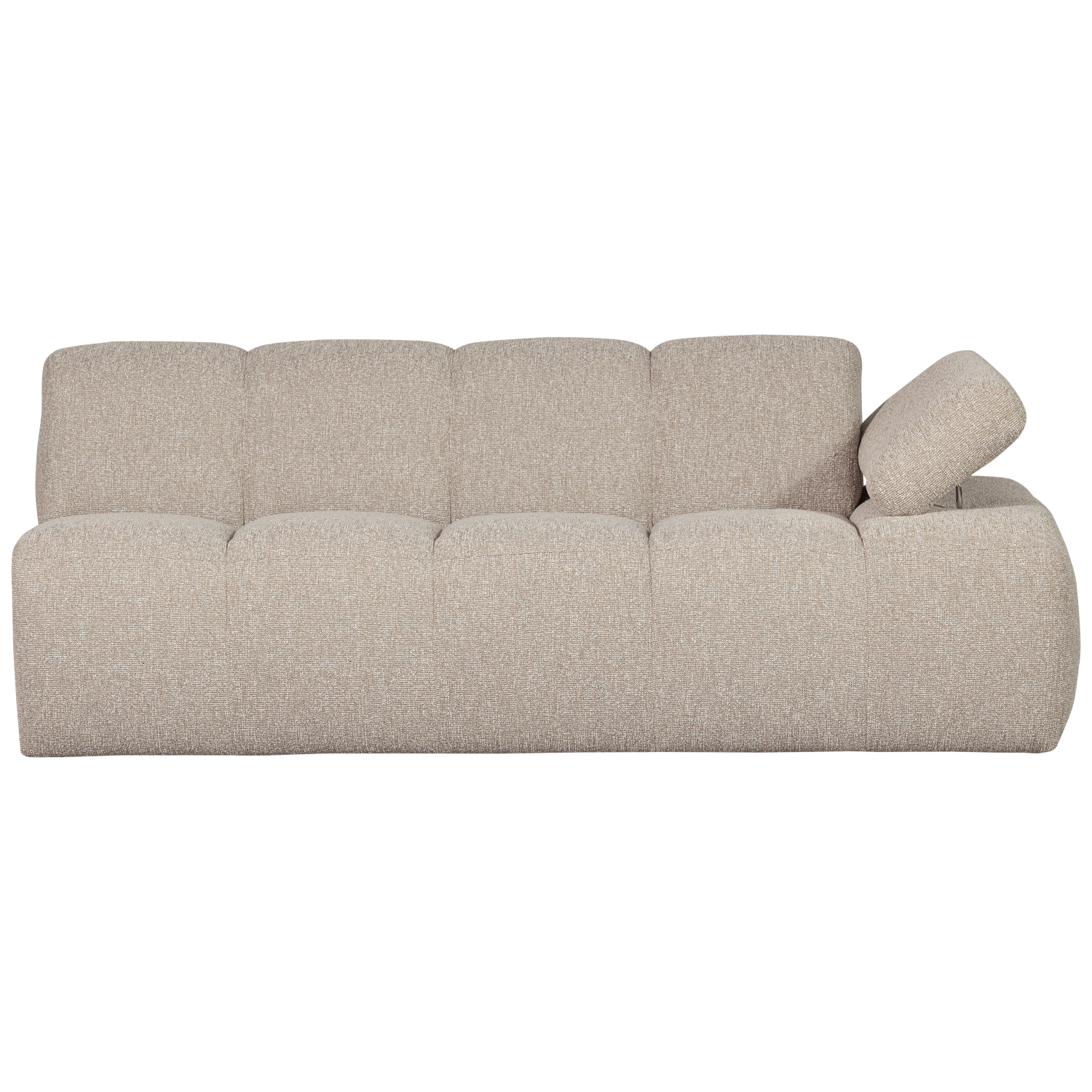 2-vietės elementas MOJO su porankiu dešinėje, bouclé, Beige Melange