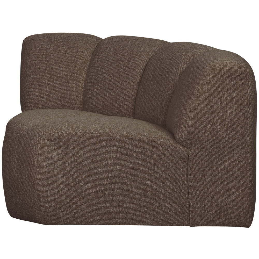 Corner module MOJO, bouclé fabric, Brown Melange