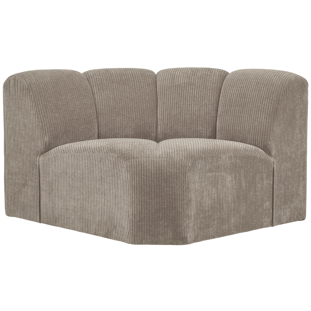 MOJO corner module, ribbed fabric, Dark Sand