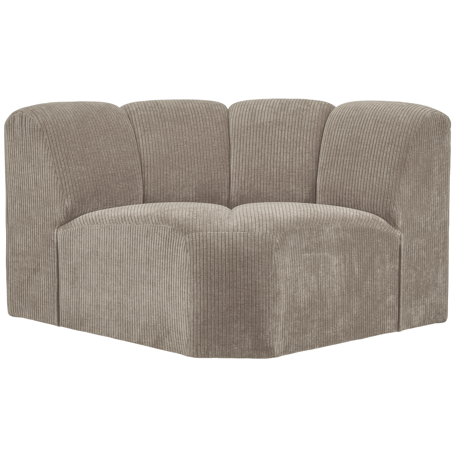 MOJO corner module, ribbed fabric, Dark Sand