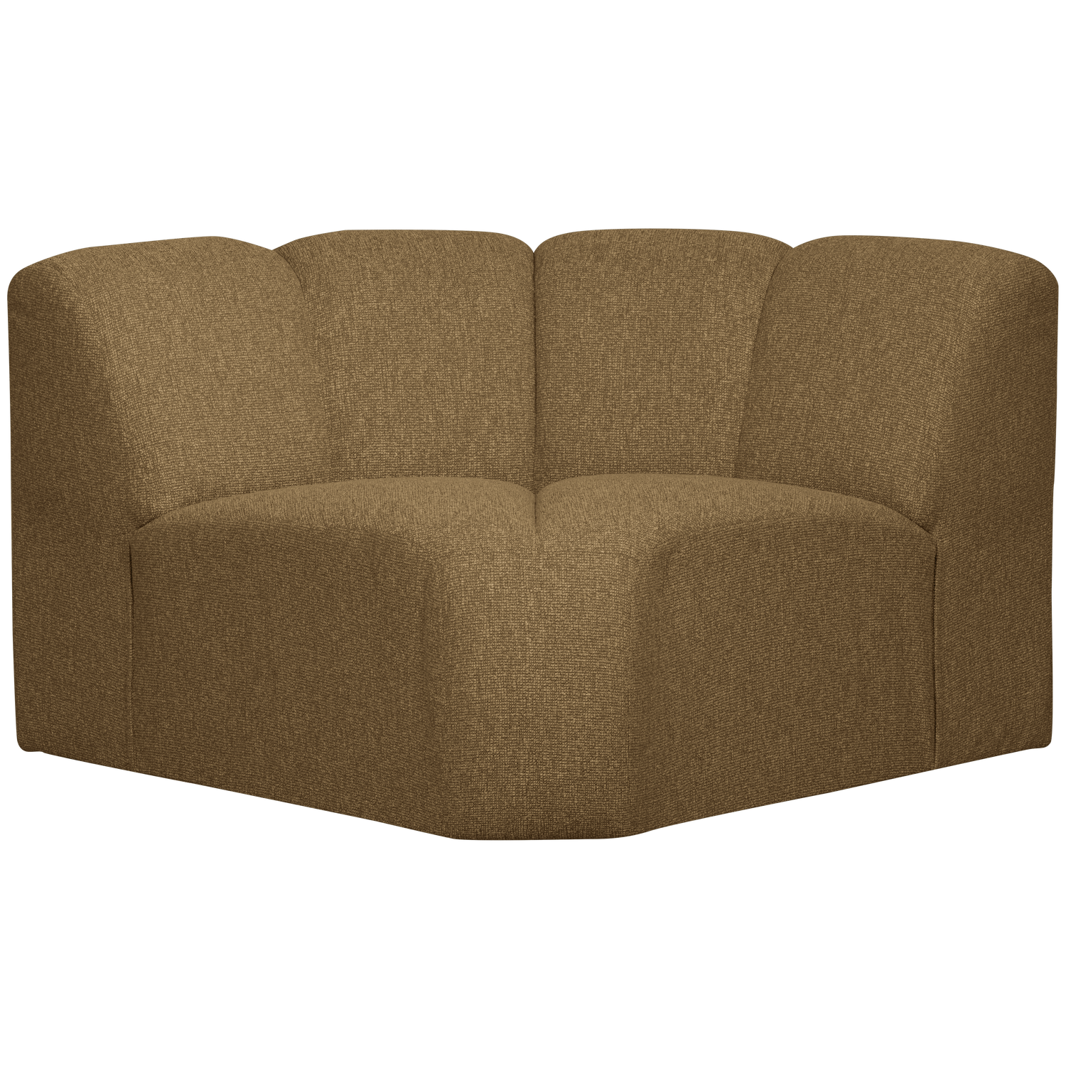 MOJO corner module, bouclé fabric, yellow-brown melange