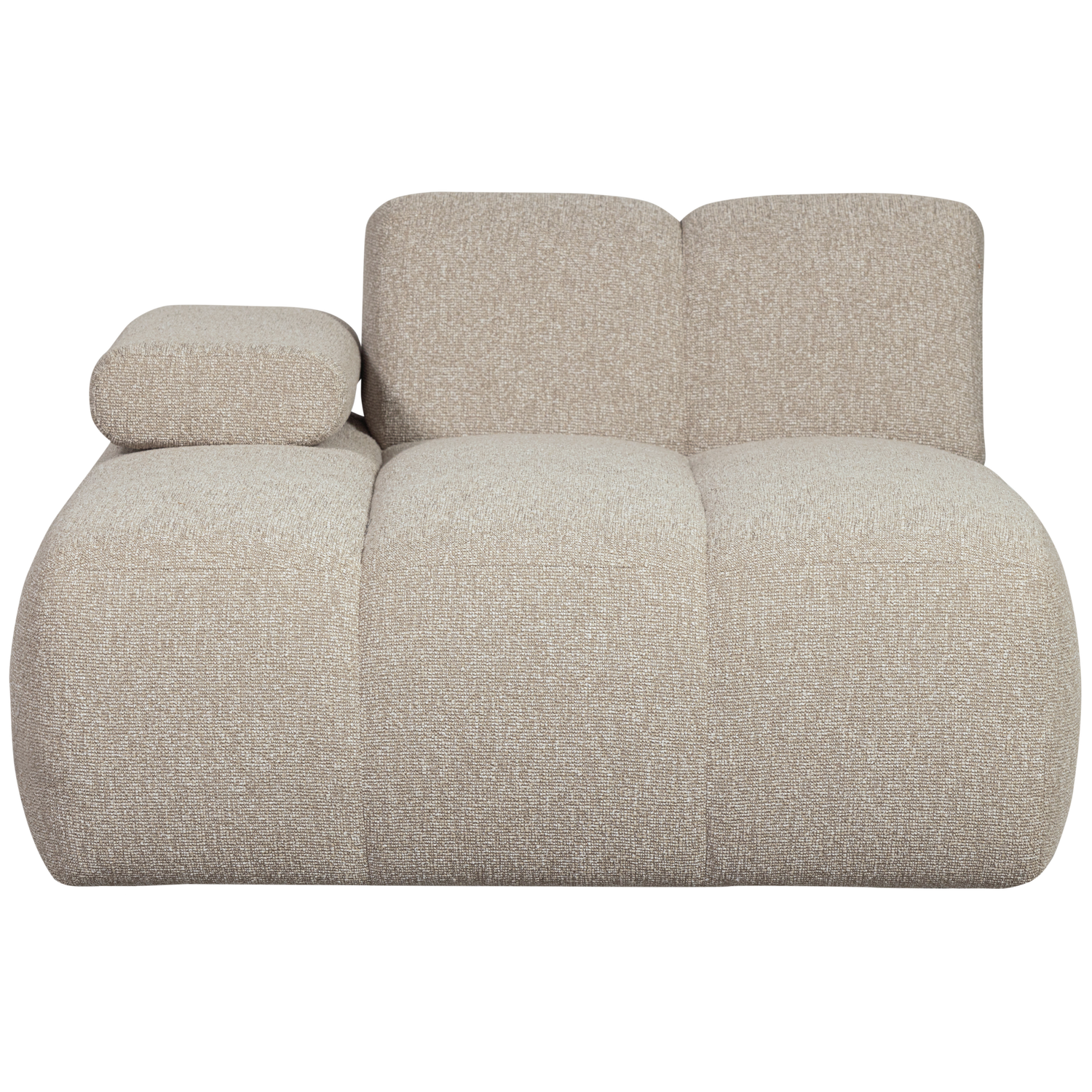 Kairysis Kušetės Elementas MOJO, buklė audinys, beige melange