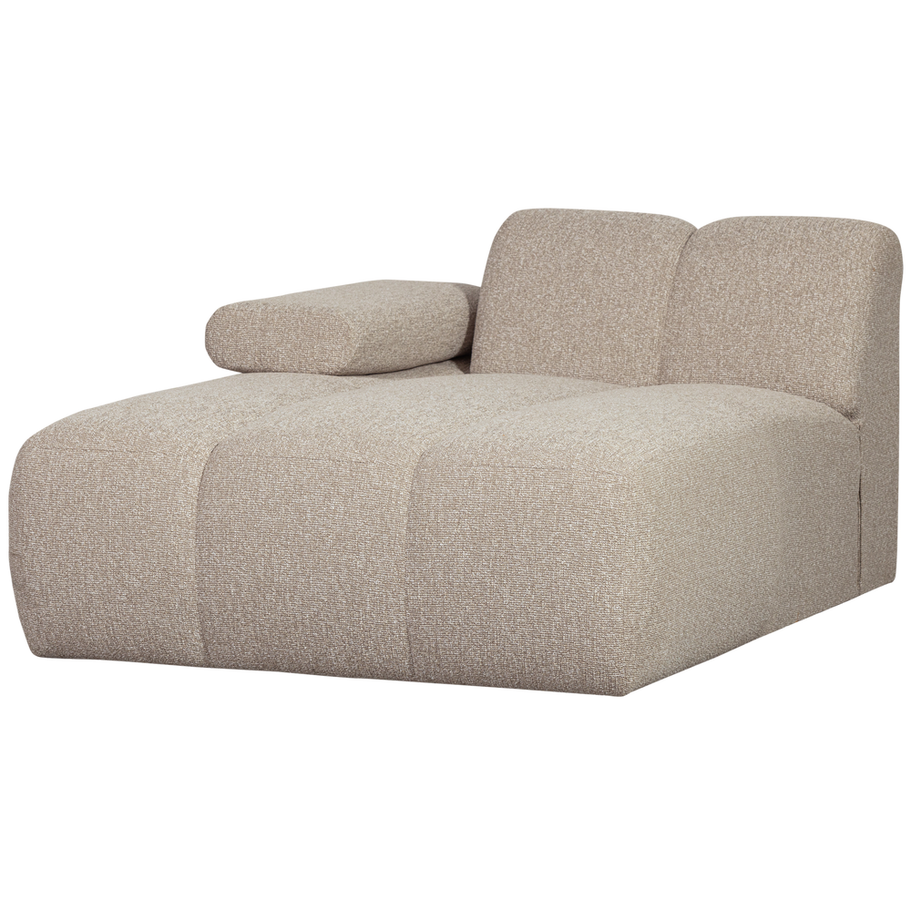 Kairysis Kušetės Elementas MOJO, buklė audinys, beige melange