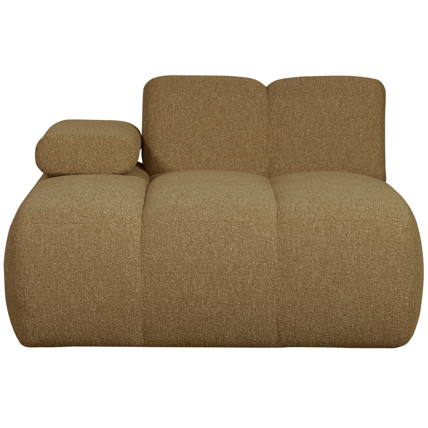 Kairysis Kušetės Elementas MOJO, buklė audinys, yellow/brown melange