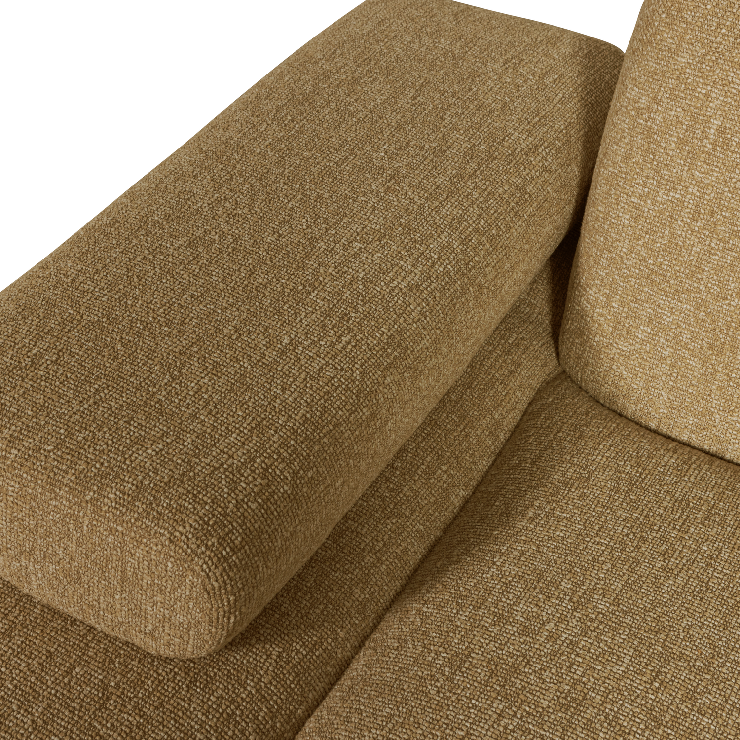 Kairysis Kušetės Elementas MOJO, buklė audinys, yellow/brown melange