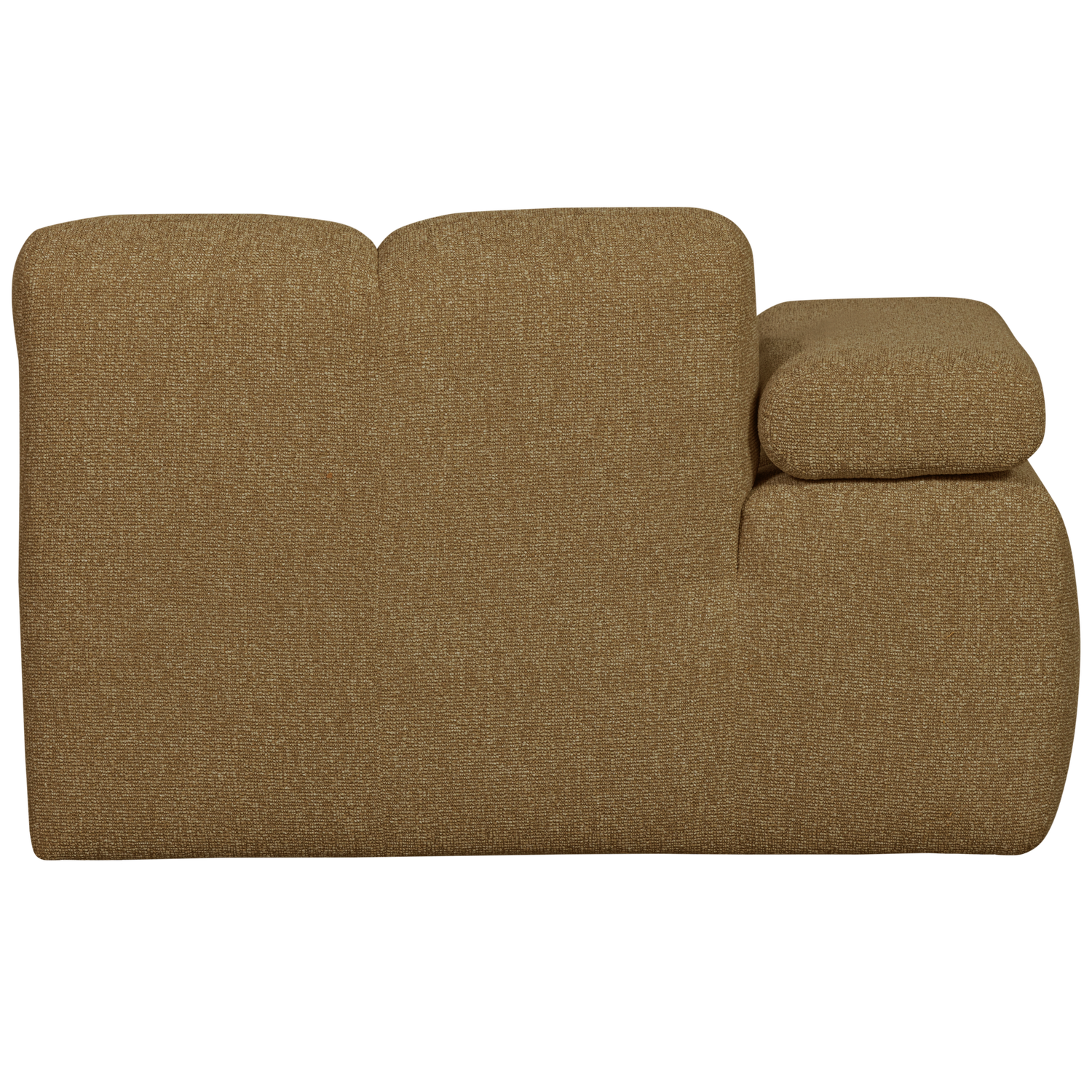 Kairysis Kušetės Elementas MOJO, buklė audinys, yellow/brown melange
