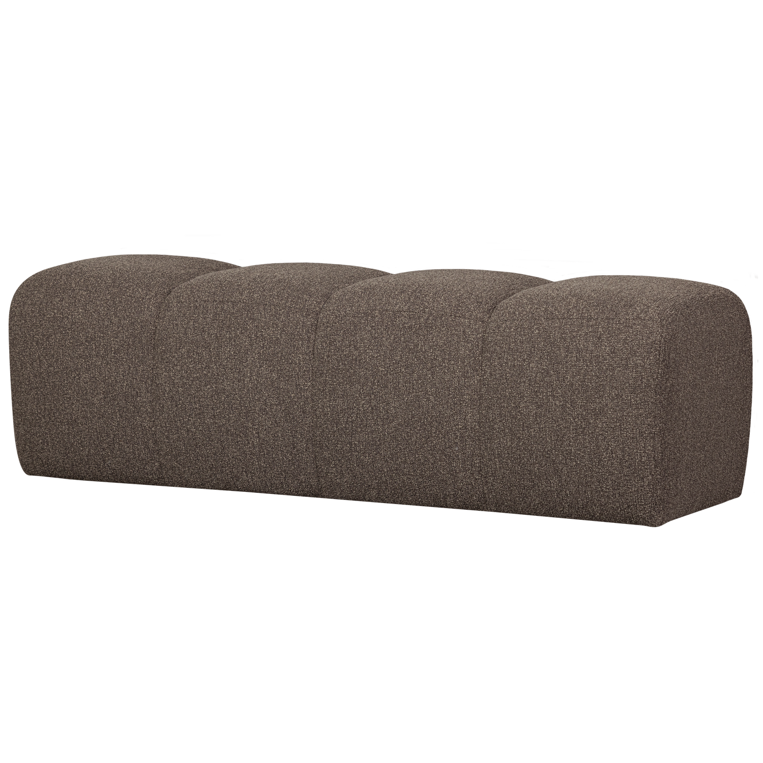 Valgomojo suoliukas MOJO, bouclé audinys, Brown Melange