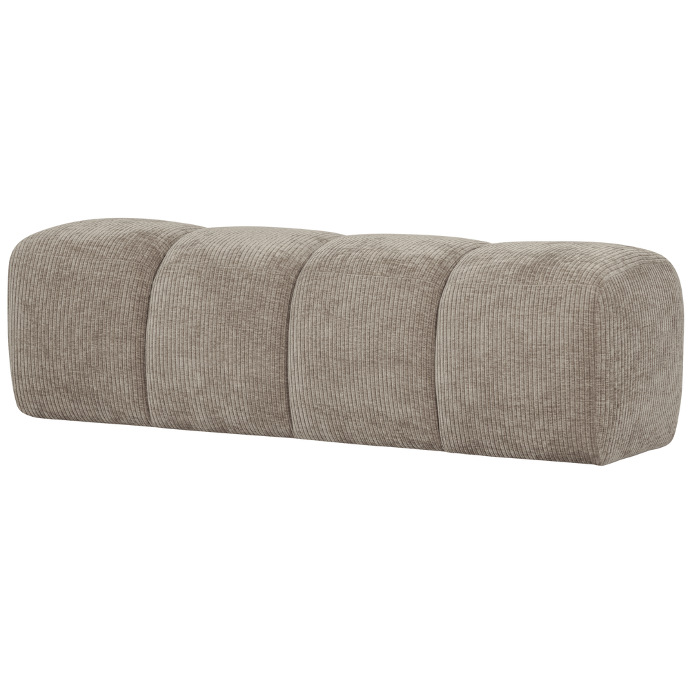 Valgomojo suoliukas MOJO, dryžuotas audinys, medaus spalva