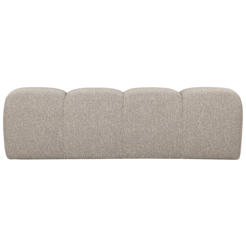 Valgomojo suoliukas MOJO 164cm, bouclé smėlio melanžas (be atlošo)