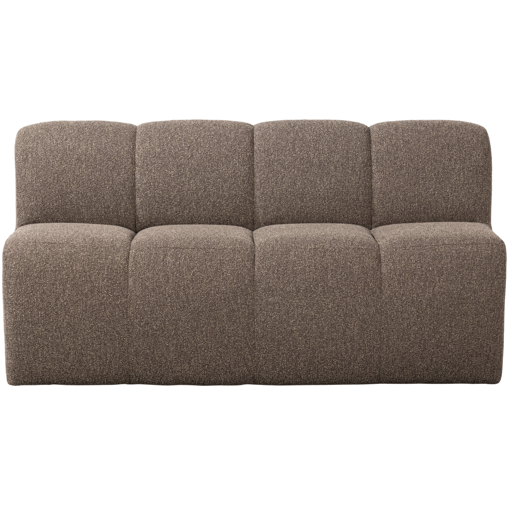 Valgomojo suoliukas su atlošu MOJO, bouclé audinys, geltonai rudas melanžas