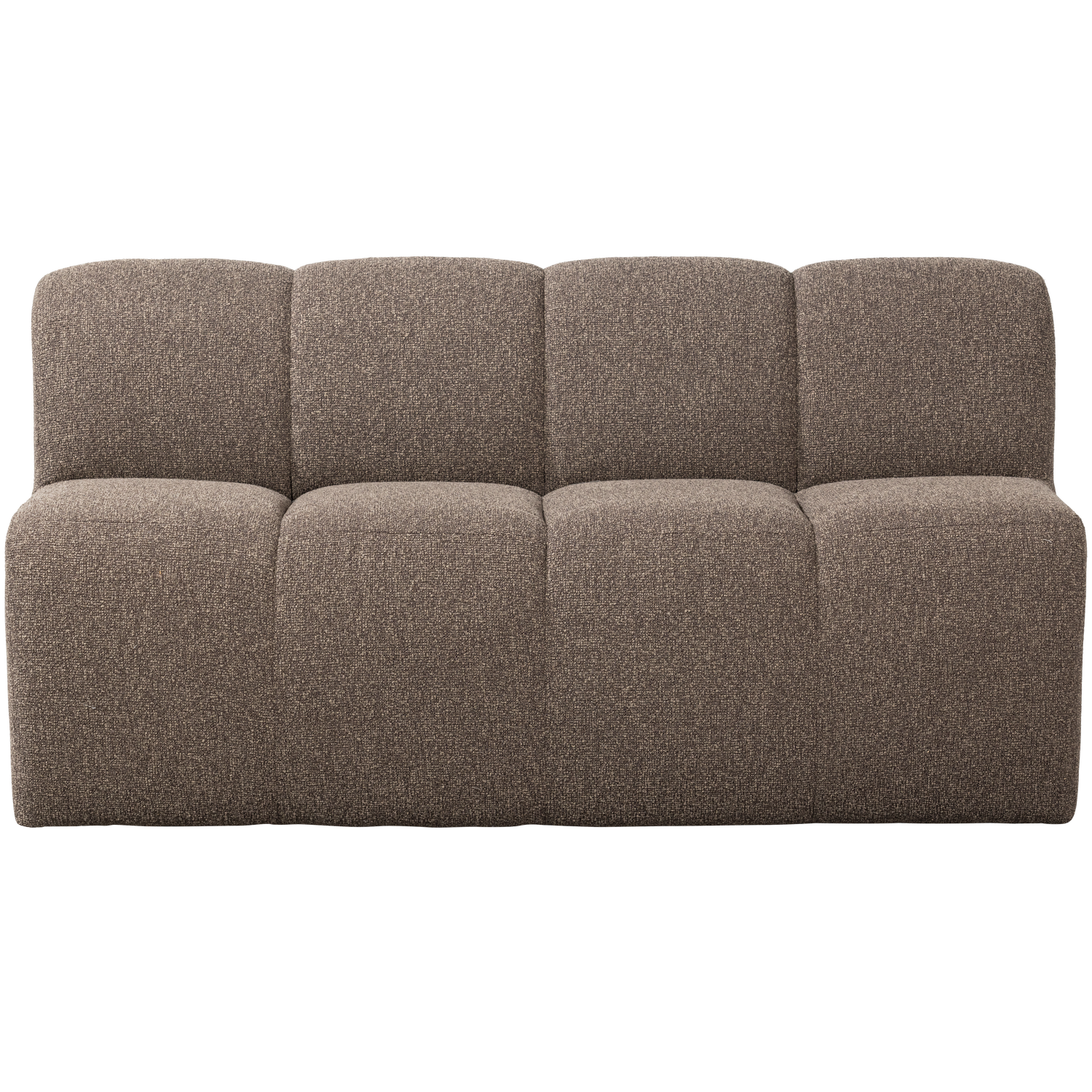 Valgomojo suoliukas su atlošu MOJO, bouclé audinys, geltonai rudas melanžas