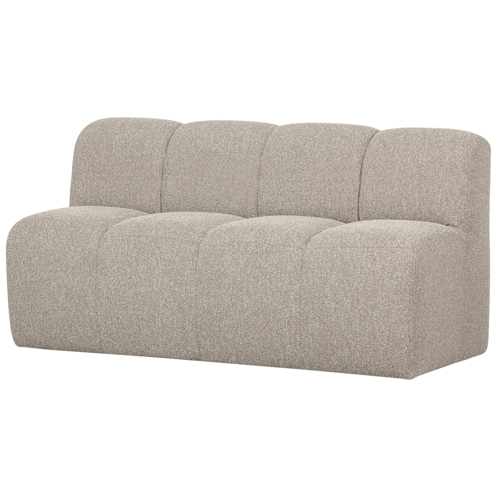 MOJO Dining Bench with Backrest, Striped Fabric, Rust Brown