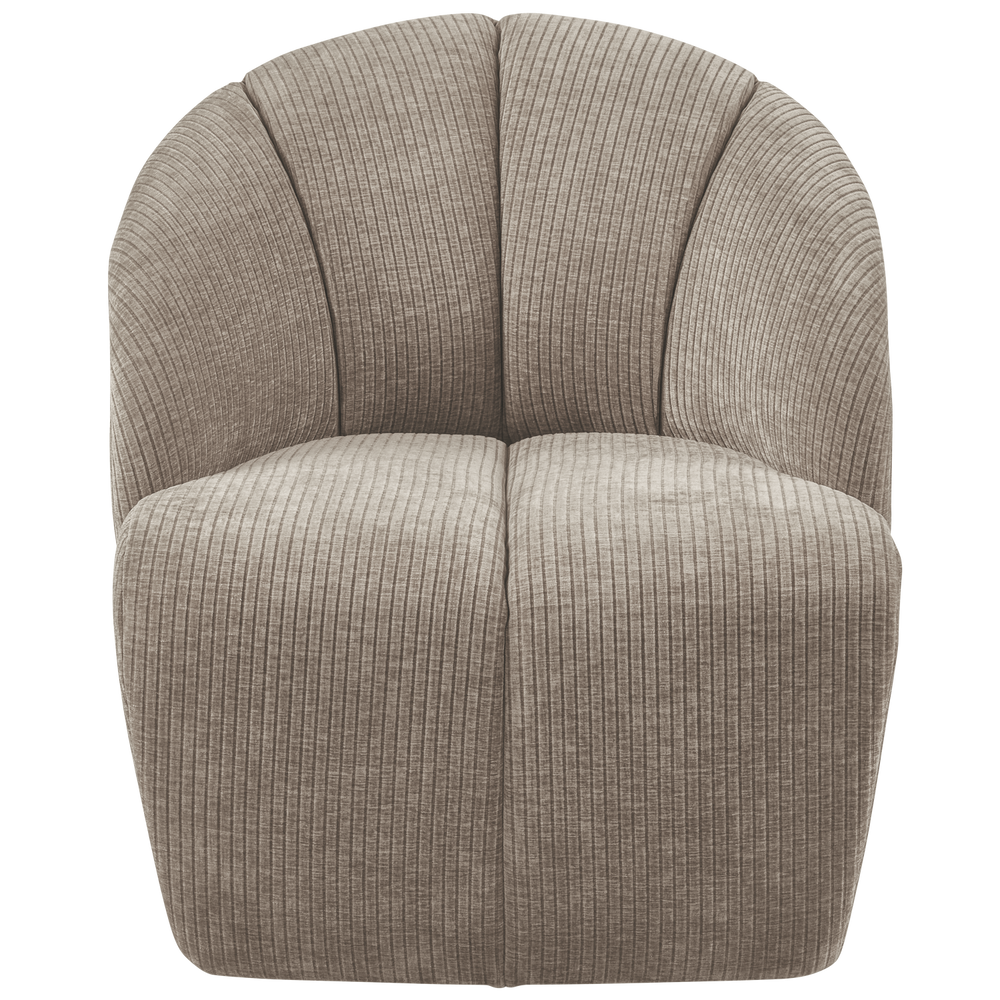 Armchair MOJO, ribbed fabric, honey yellow