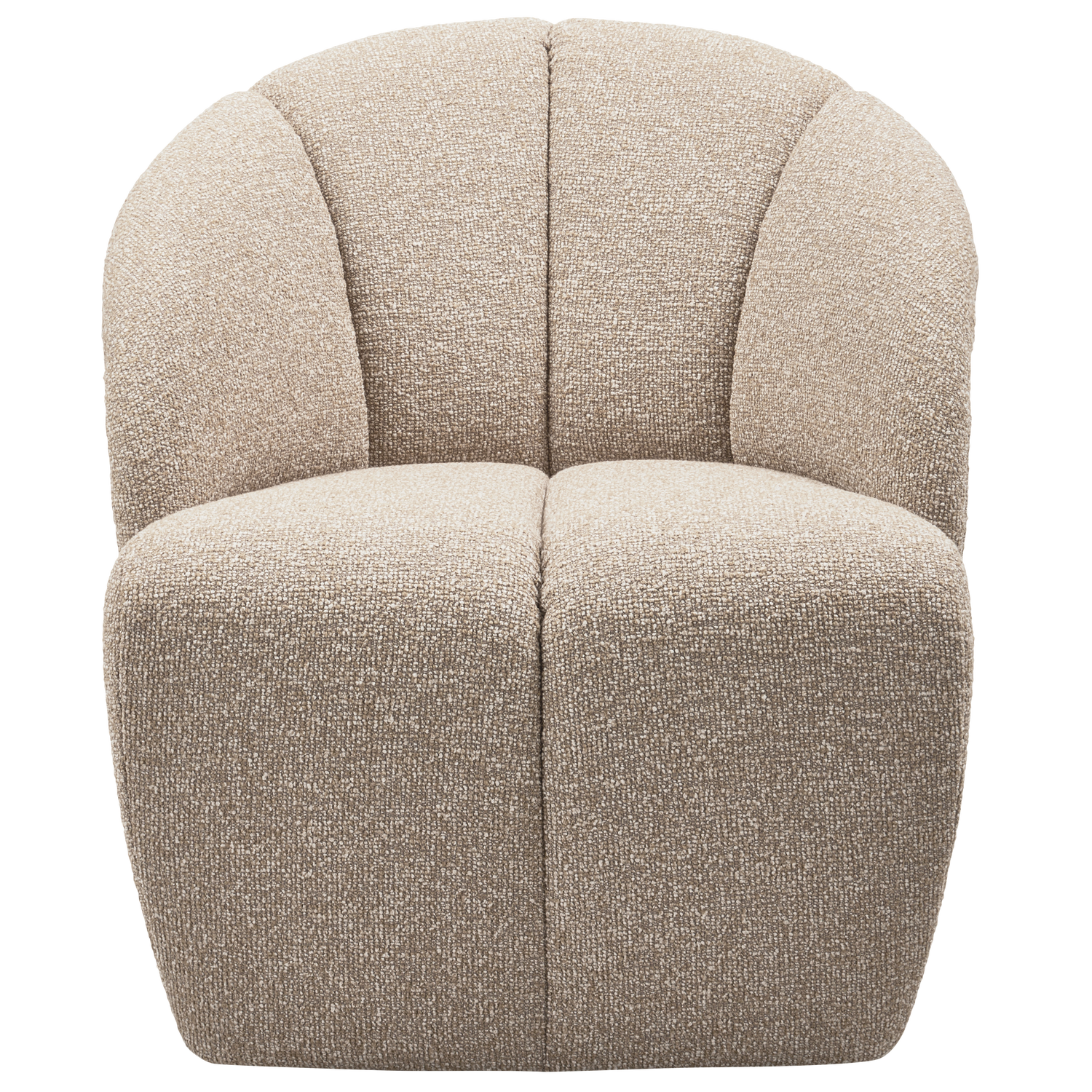 Fotelis MOJO, bouclé, beige spalvos
