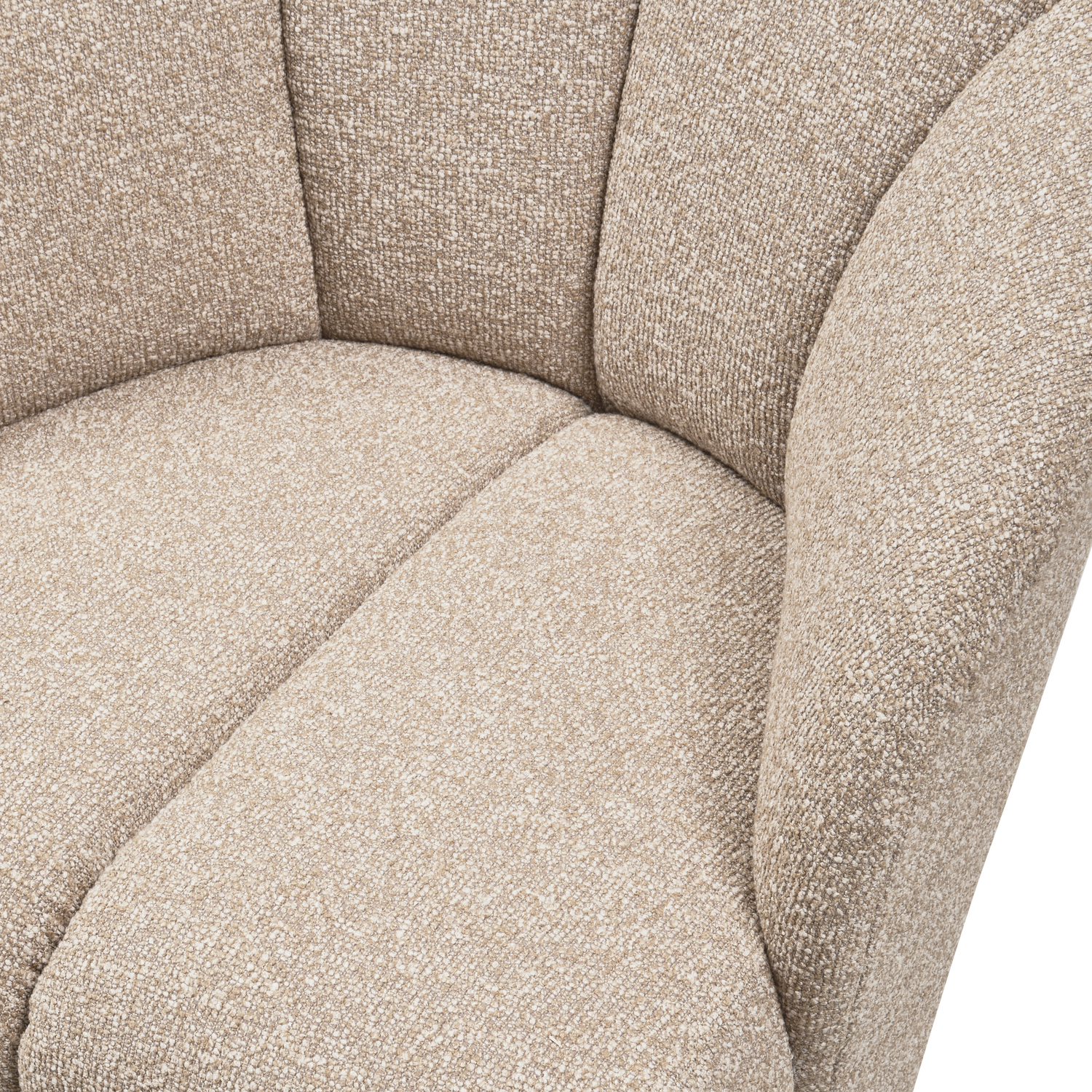 Fotelis MOJO, bouclé, beige spalvos