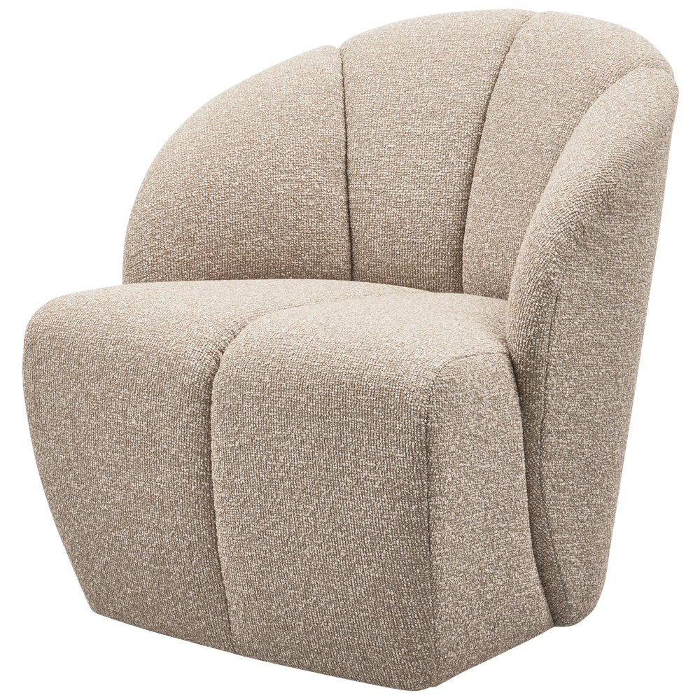 Fotelis MOJO, bouclé, beige spalvos